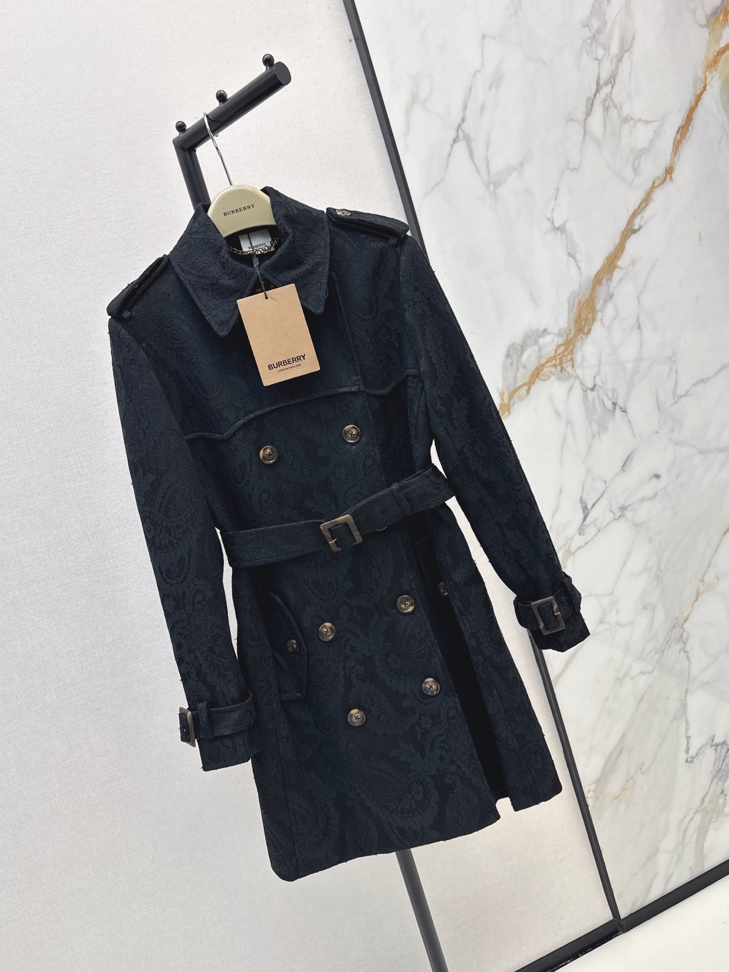 Bur 26fw lace trench coats