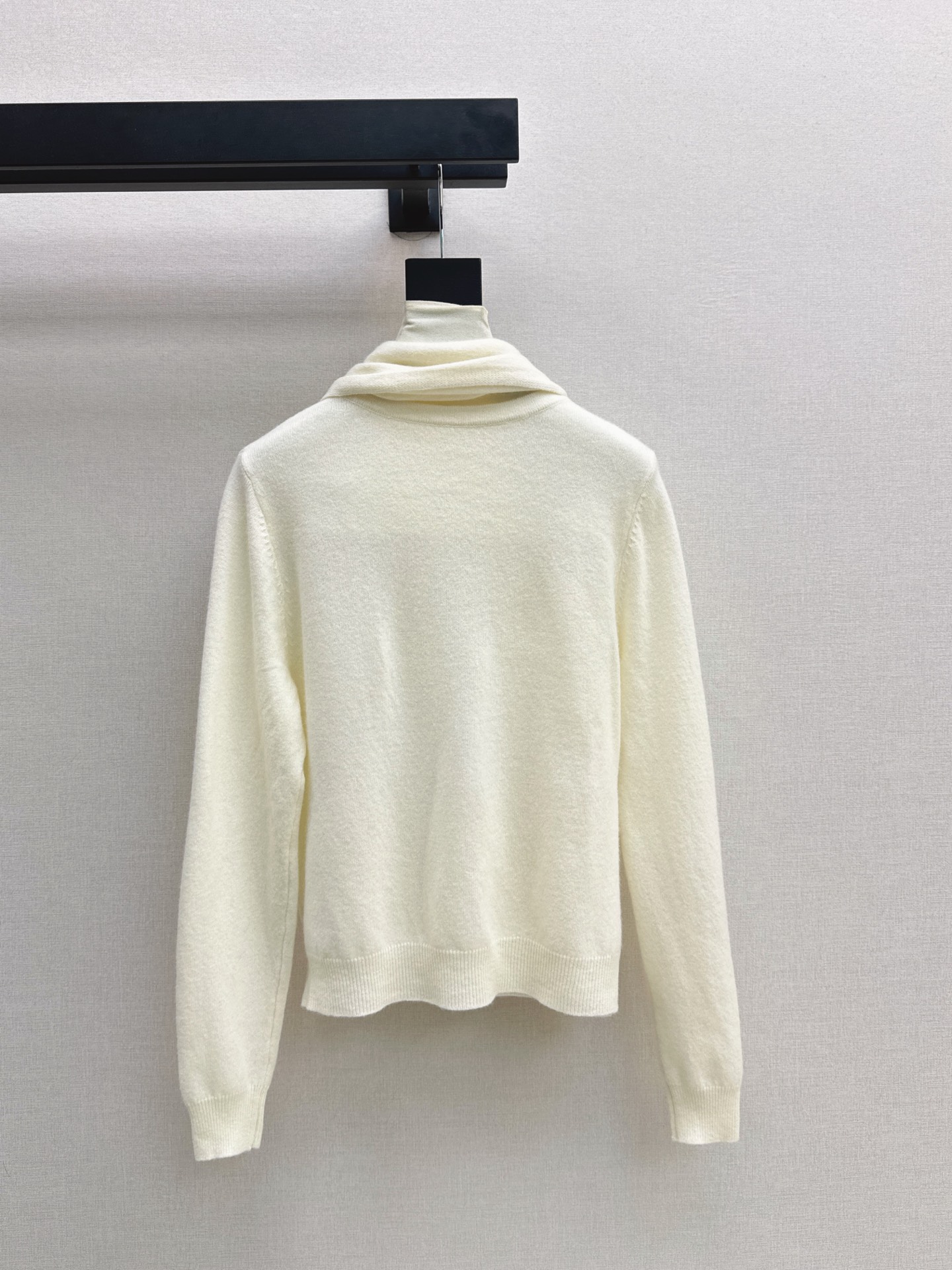 Row 26fw draped scarf-neck knit sweater