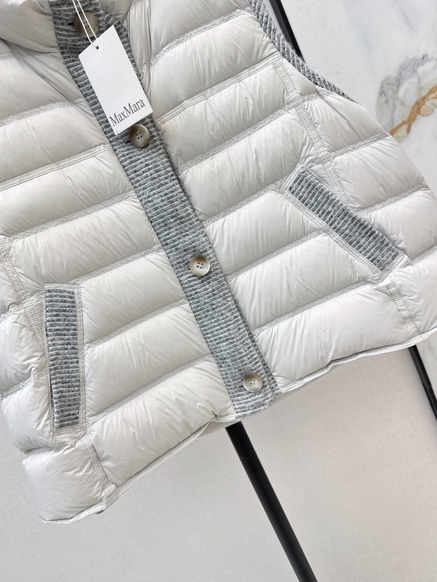 Max 26fw wool contract down vest