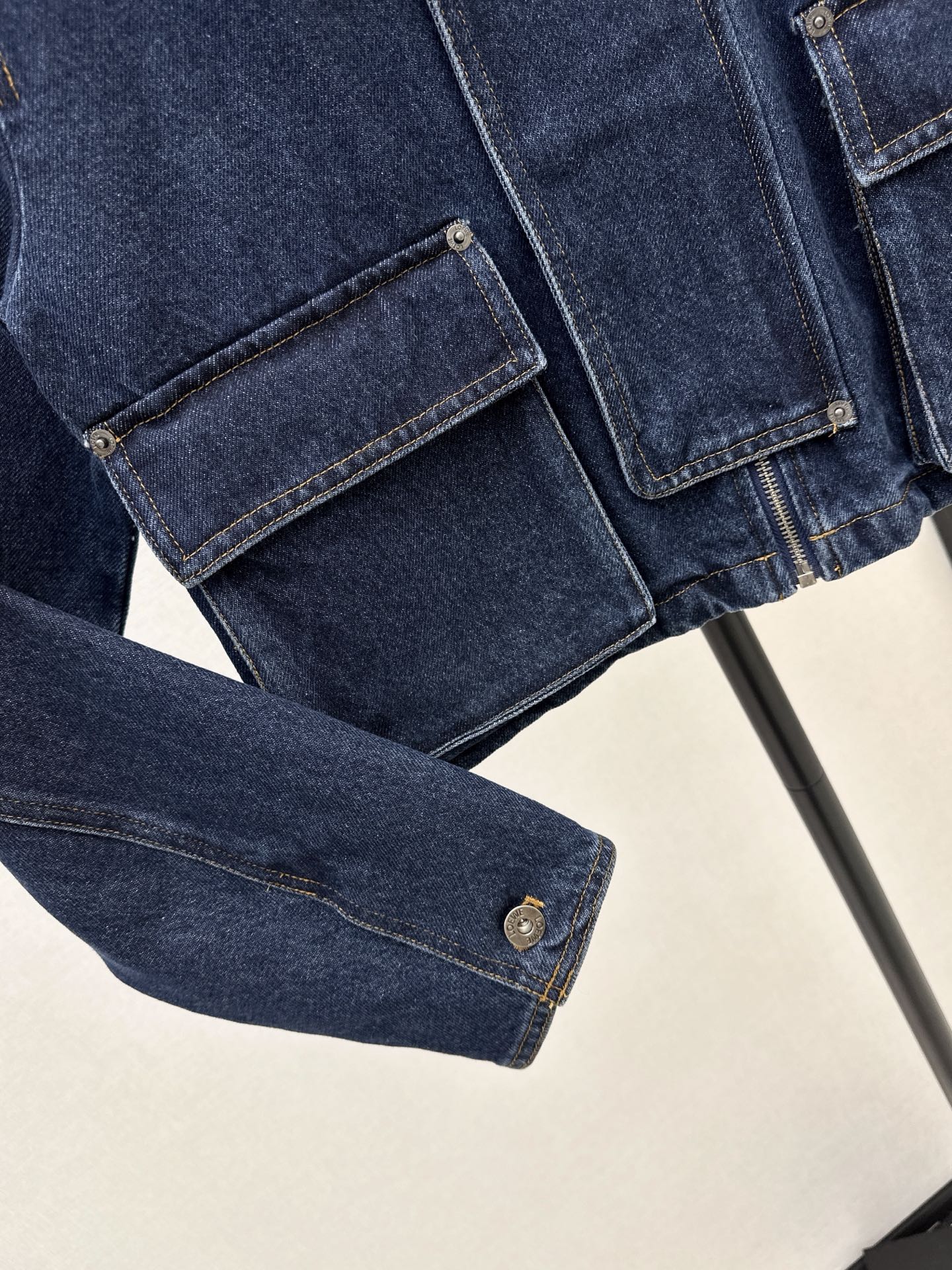 Loe 26fw zipper denim jacket
