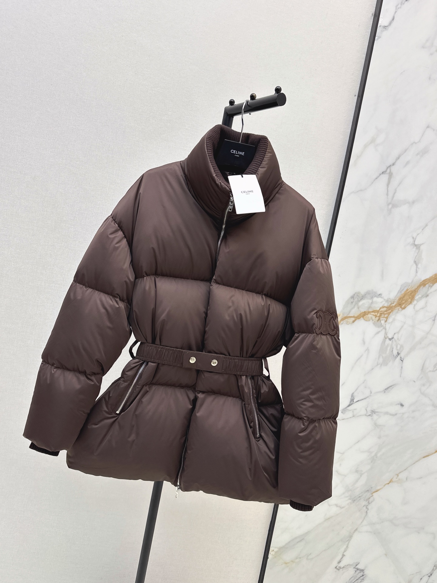 Celi 26fw belted down jacket