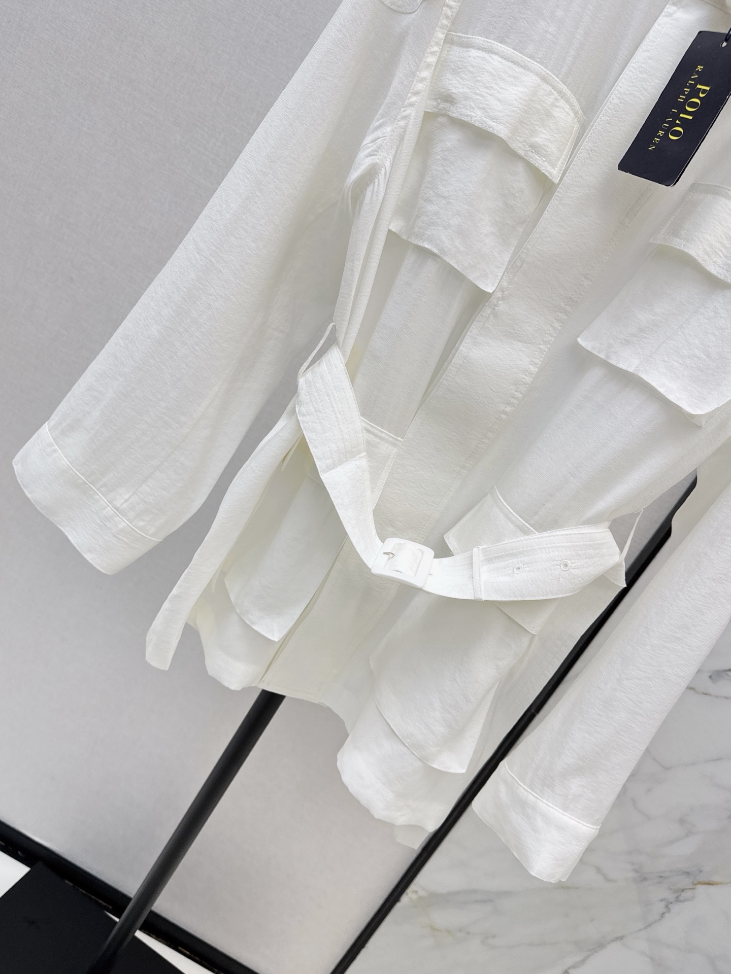 Ralp 26fw stand collar belted jacket