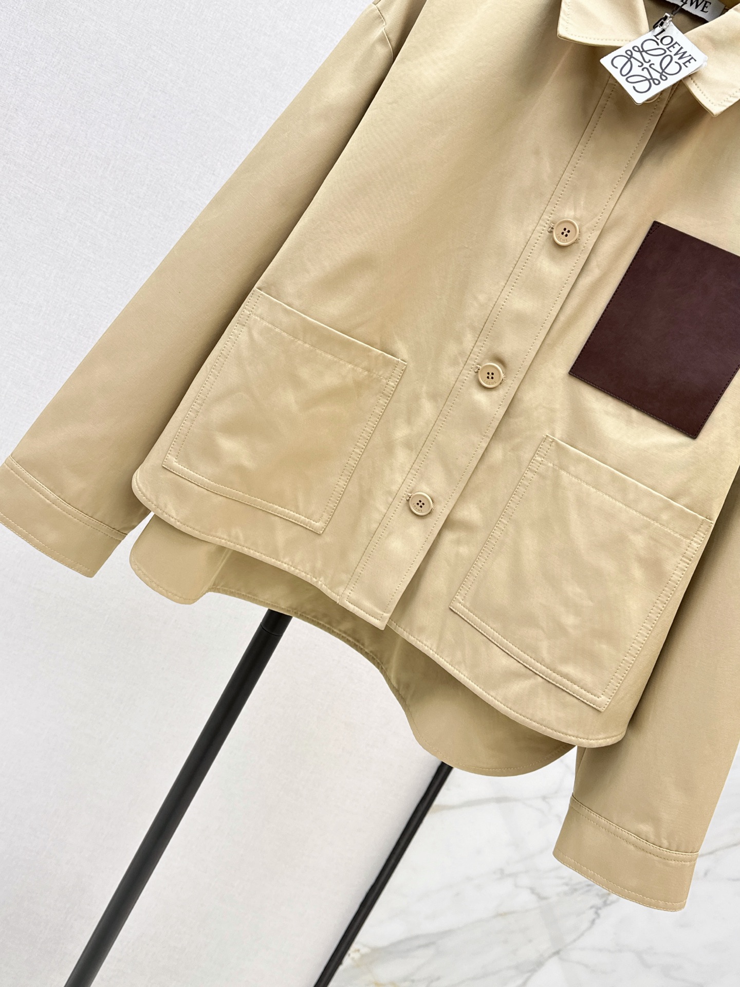 Loe 26fw asymmetrical jacket