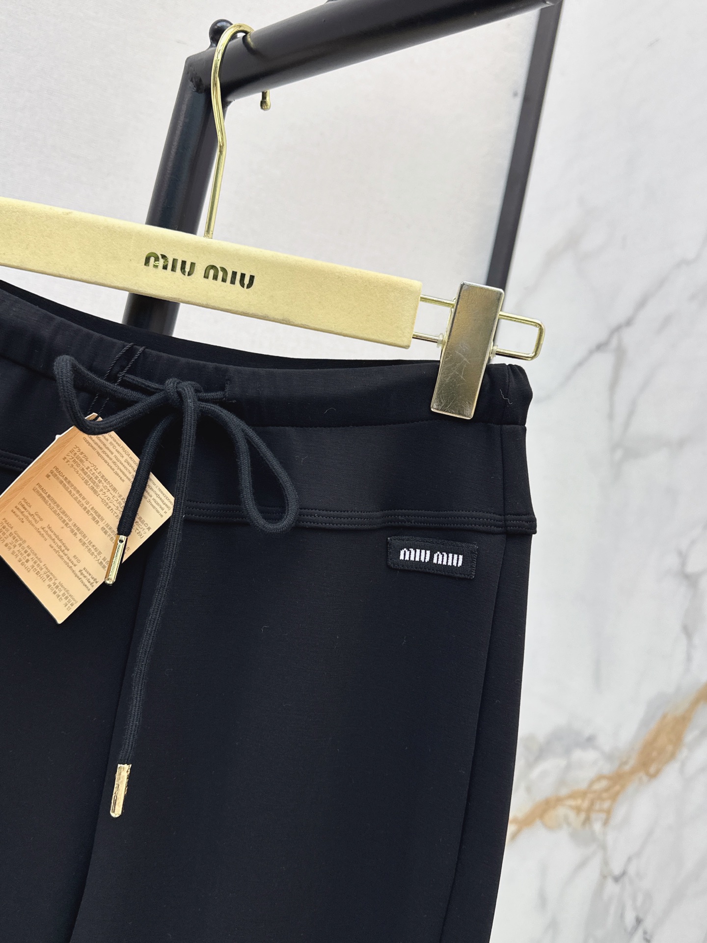 Miu 26fw drawstring pants