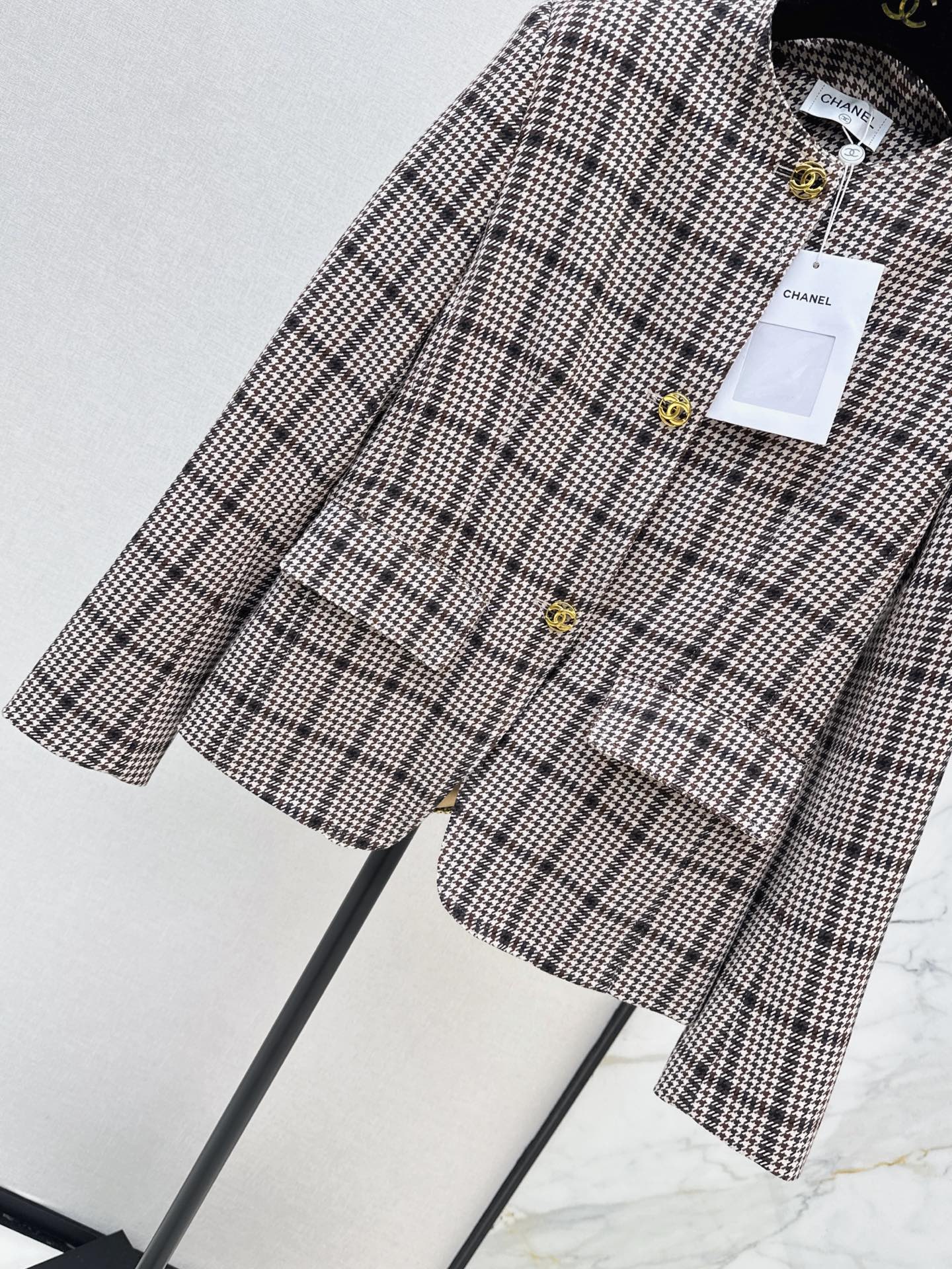 Chan 26fw check woven jacket