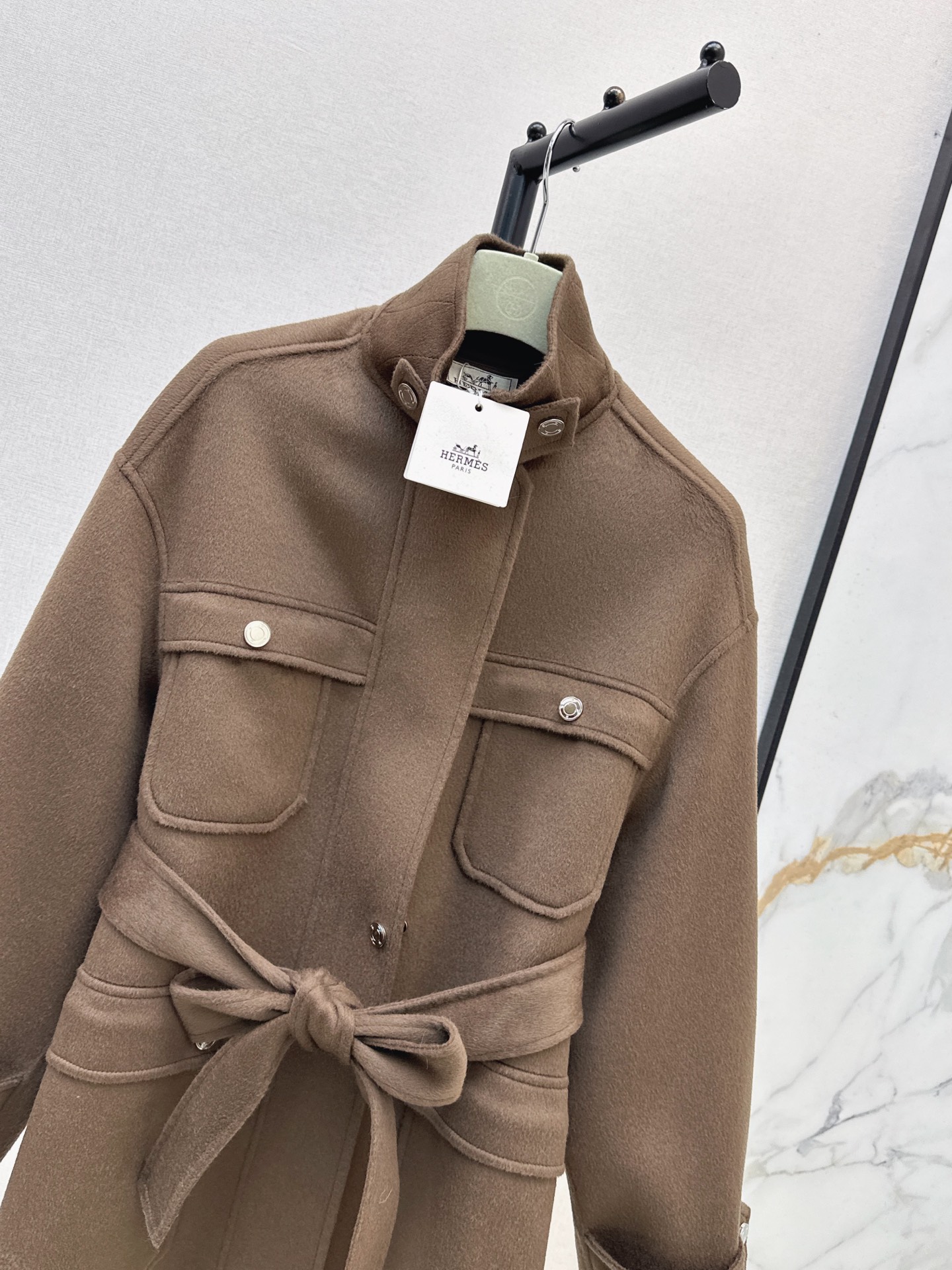 Her 26fw woolen belted jacket