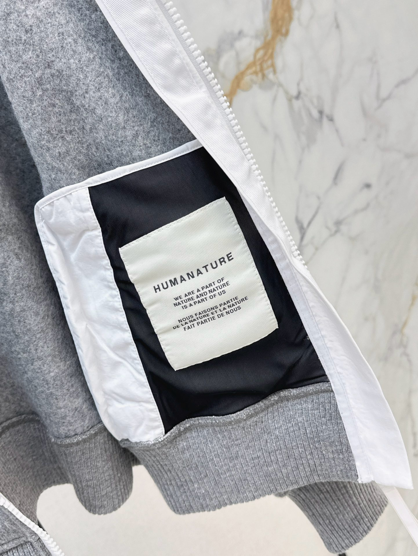Can 26ss wool hooded jacket