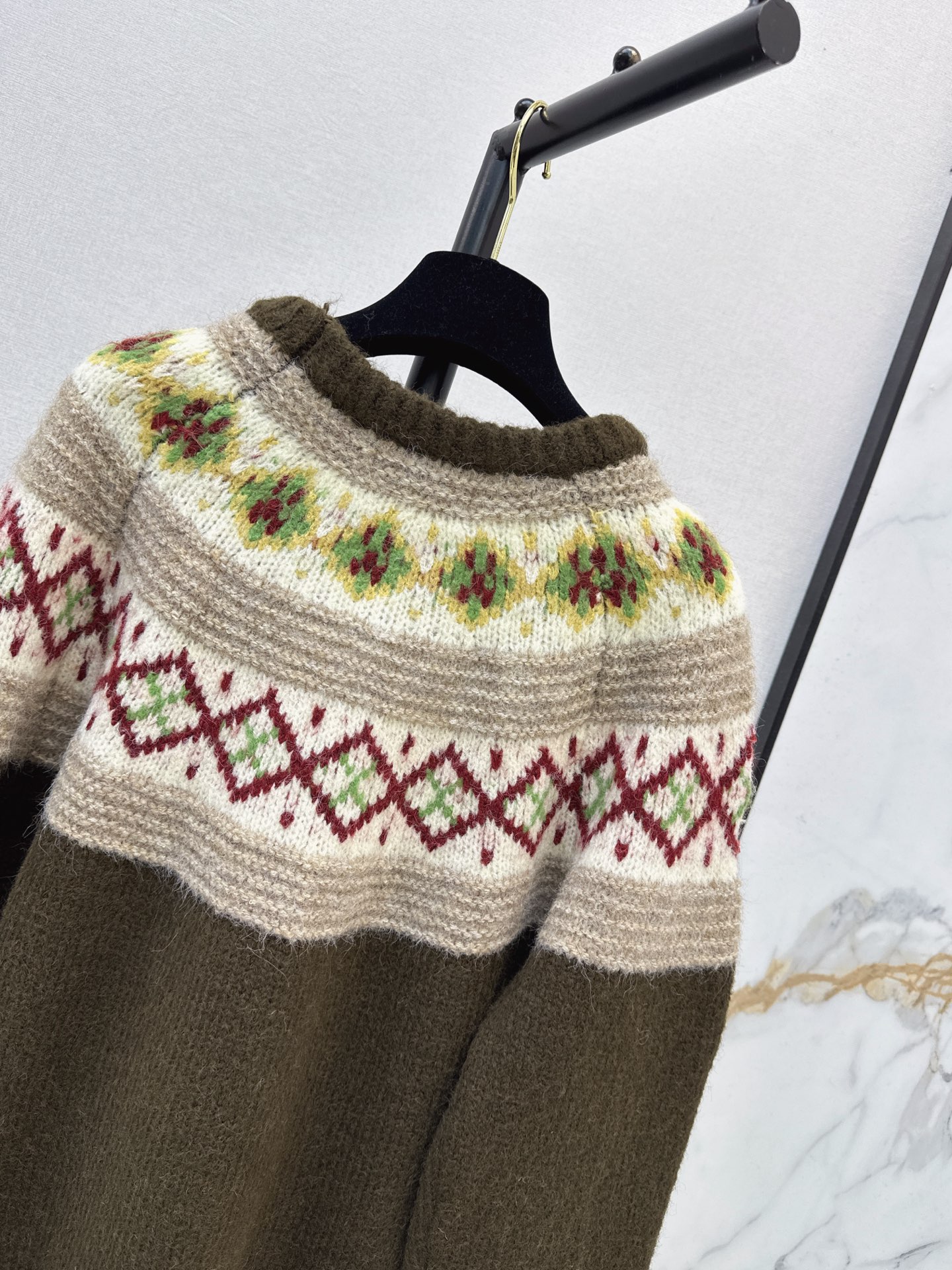 Chan 26fw jacquard sweater
