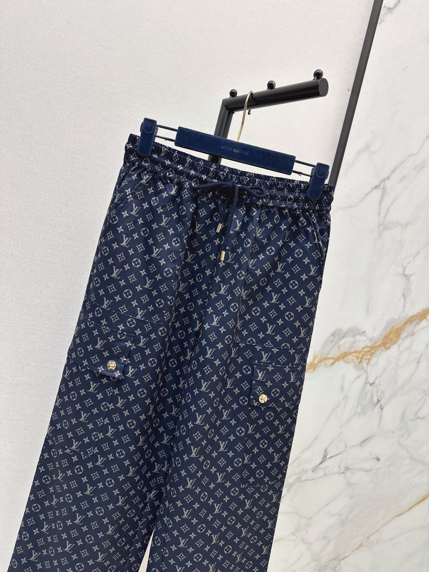 Loui 26fw print wide-leg pants