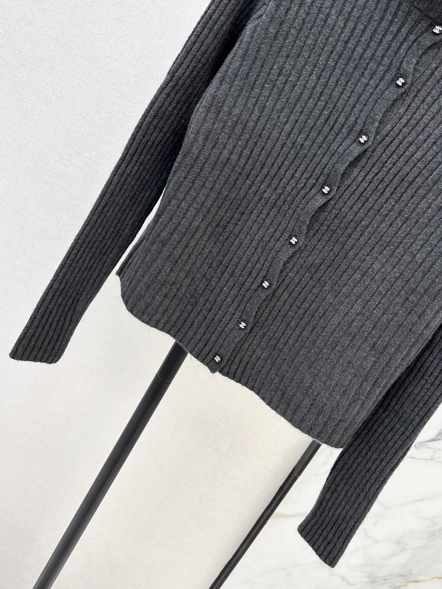 Chan 26fw slim-fit knit cardigan