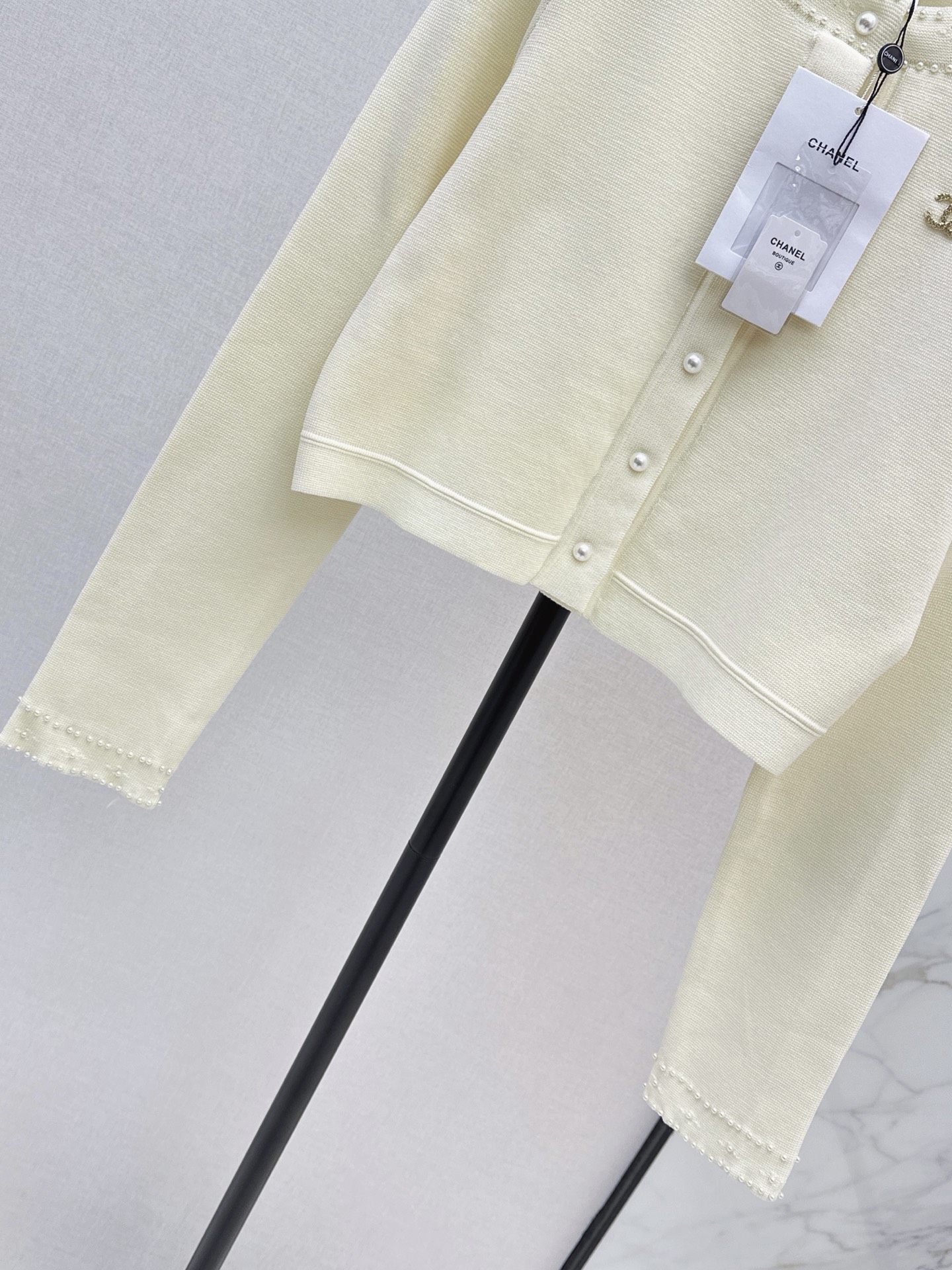 Chan 26fw beading knit cardigan