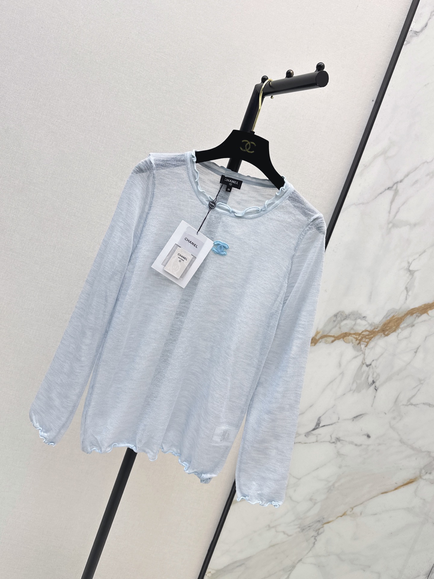 Chan 26fw 2pcs knit vest tee sets