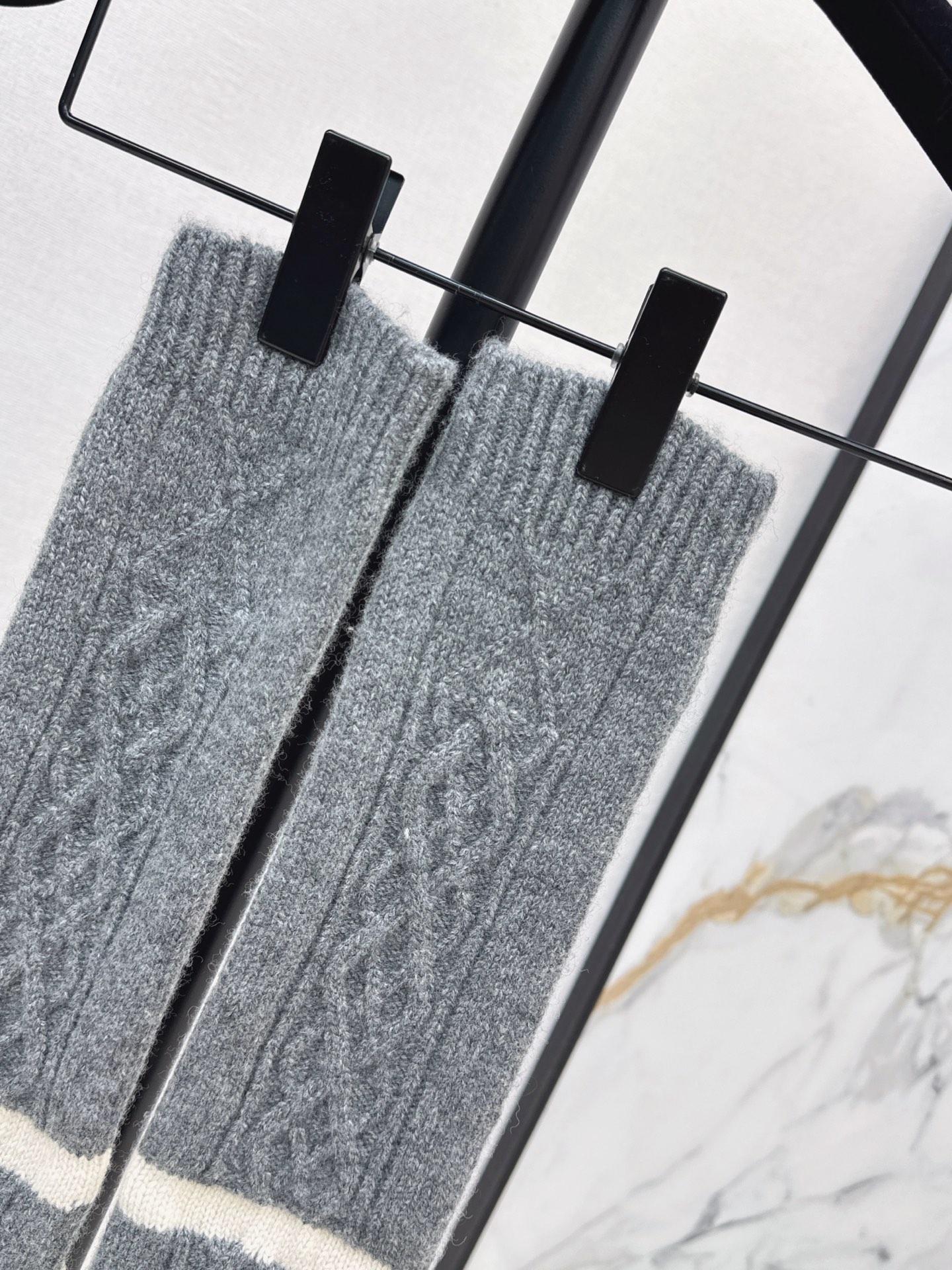 Chan 26fw cashmere knit stocking