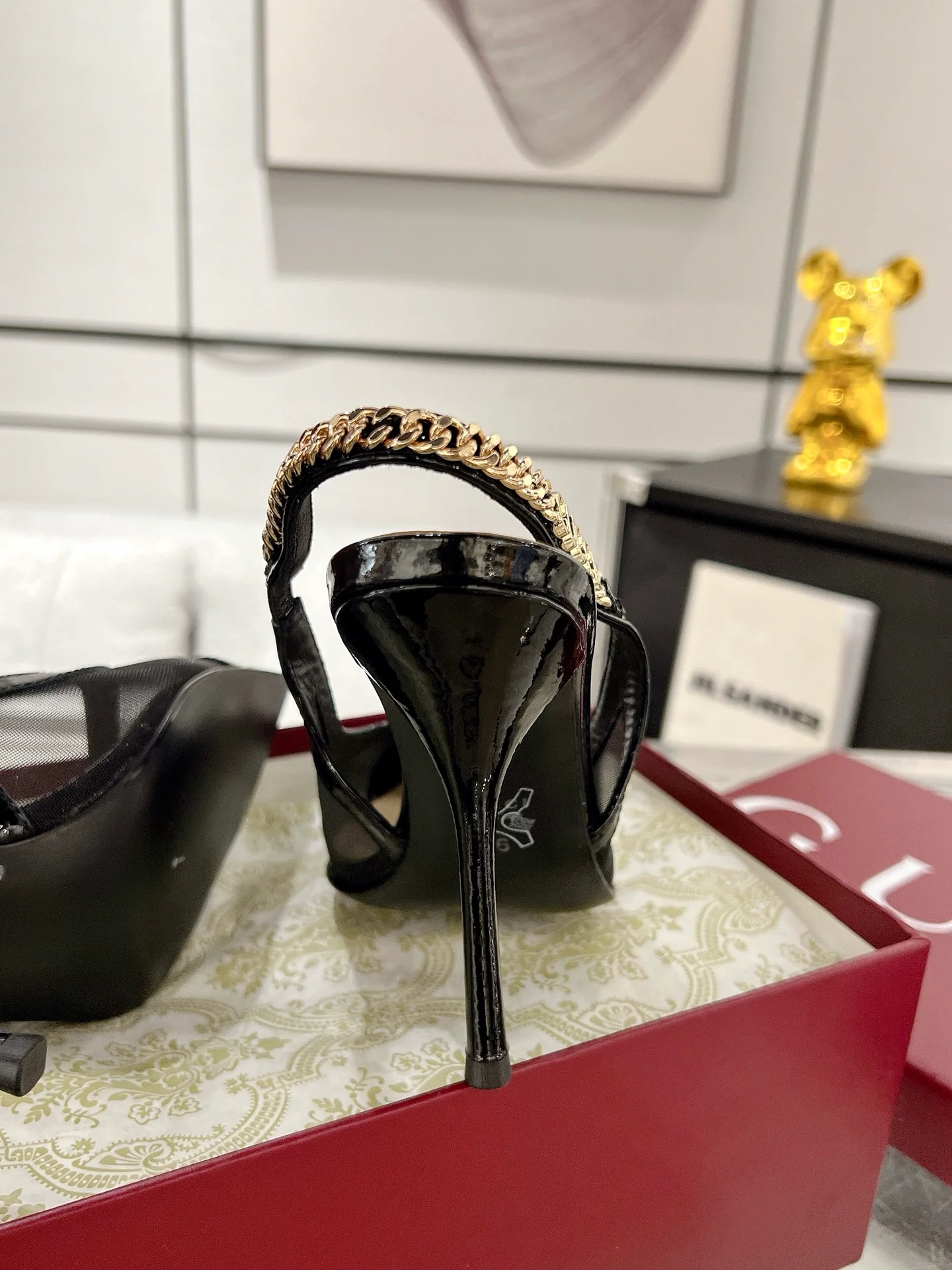 Gucc 25fw slingback heels