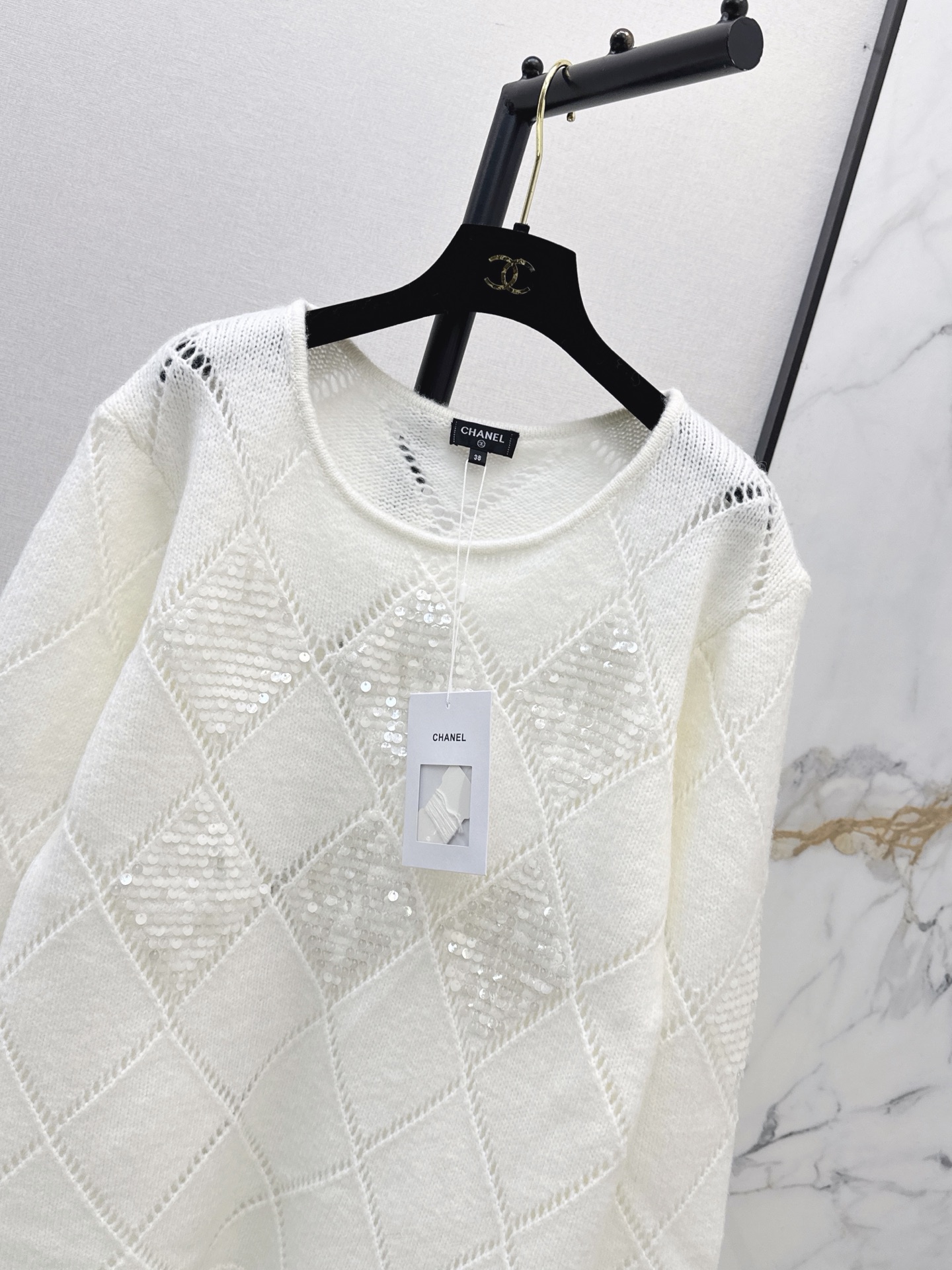 Chan 26fw sequin knitweasr