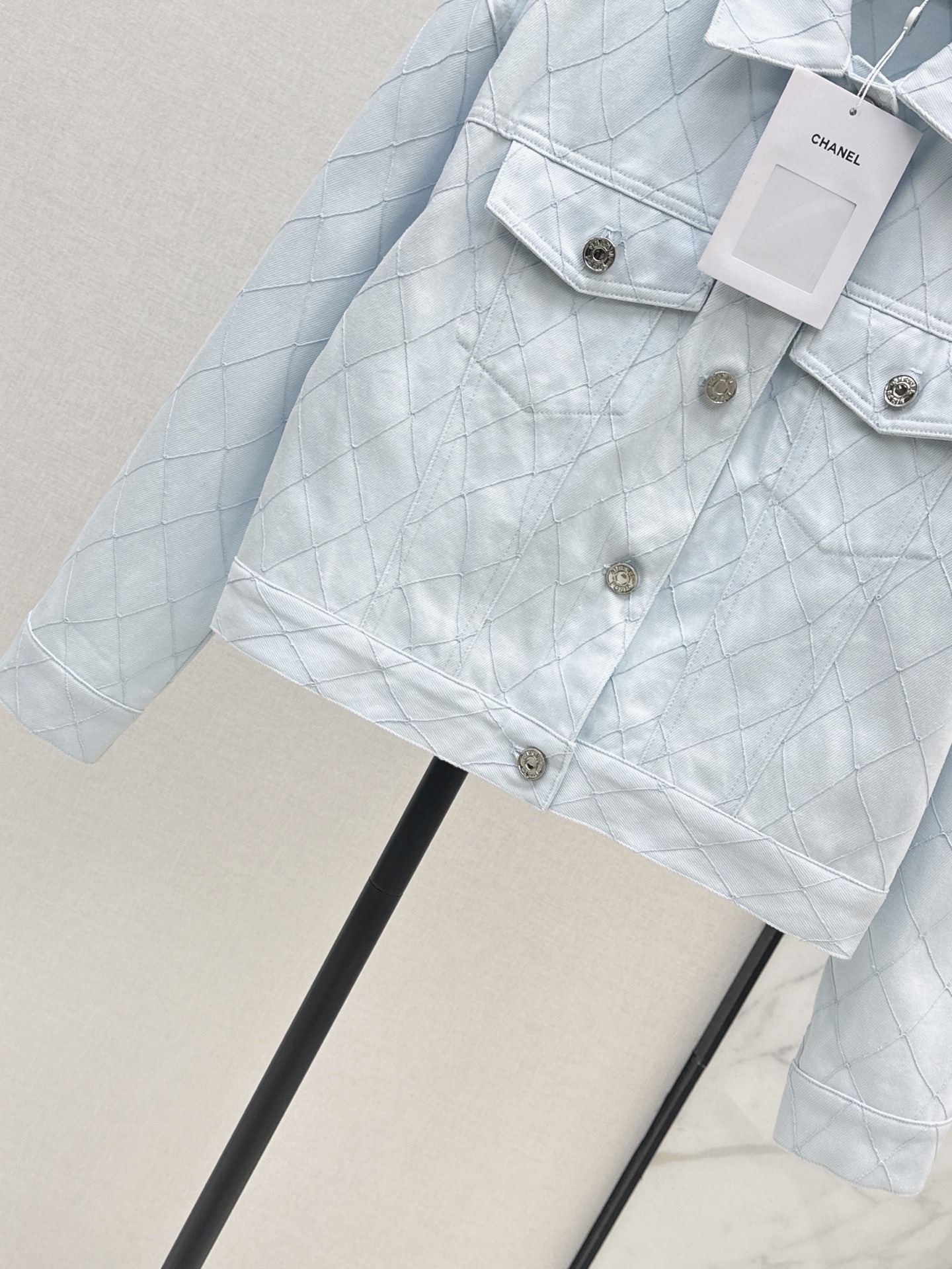 Chan 26fw embroidery denim jacket