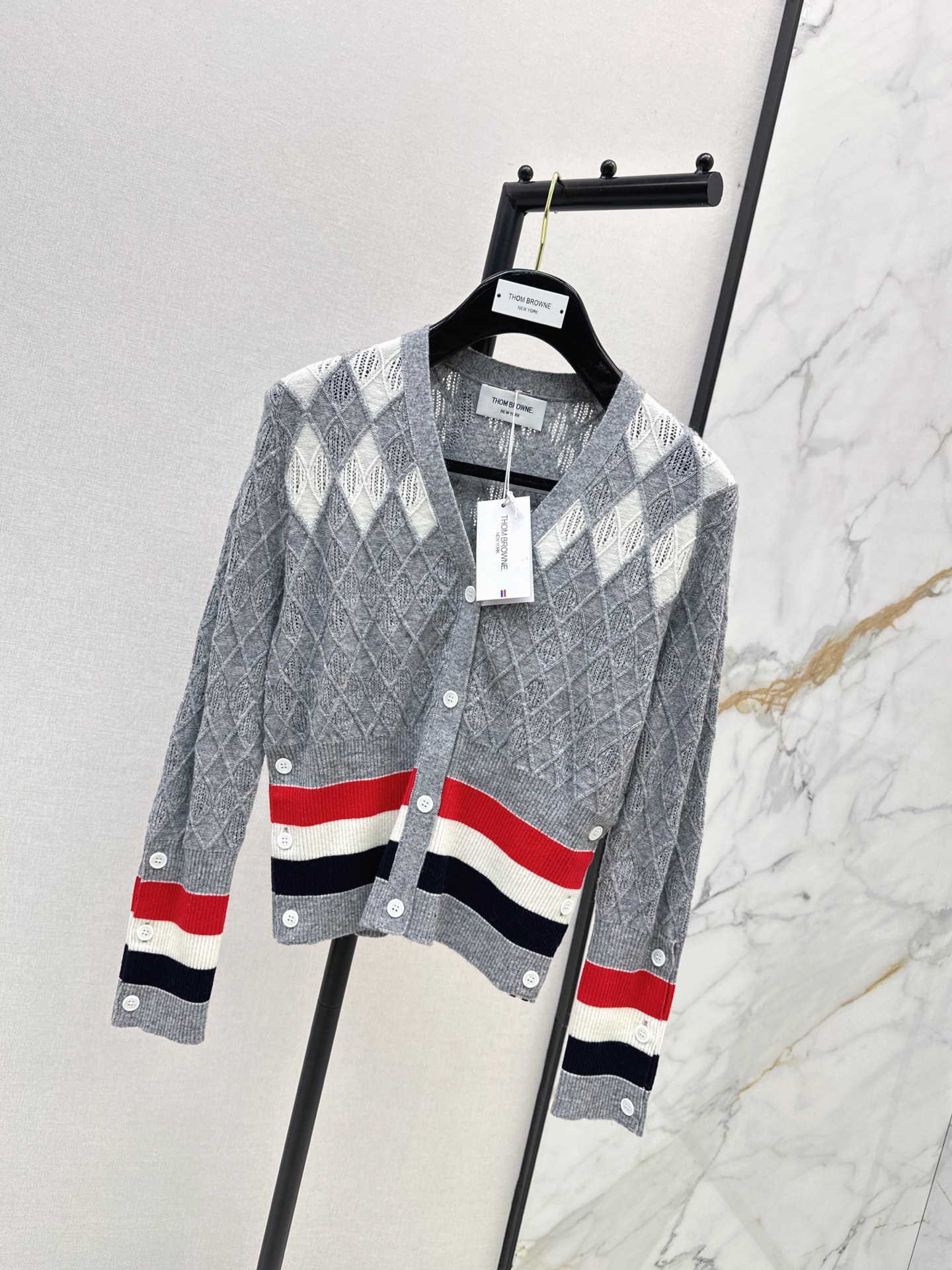 Thom 26fw jacquard cardigan