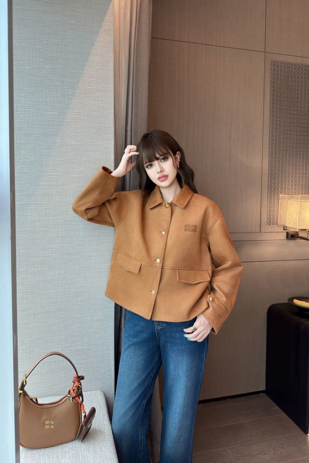 Miu 26fw collared jacket