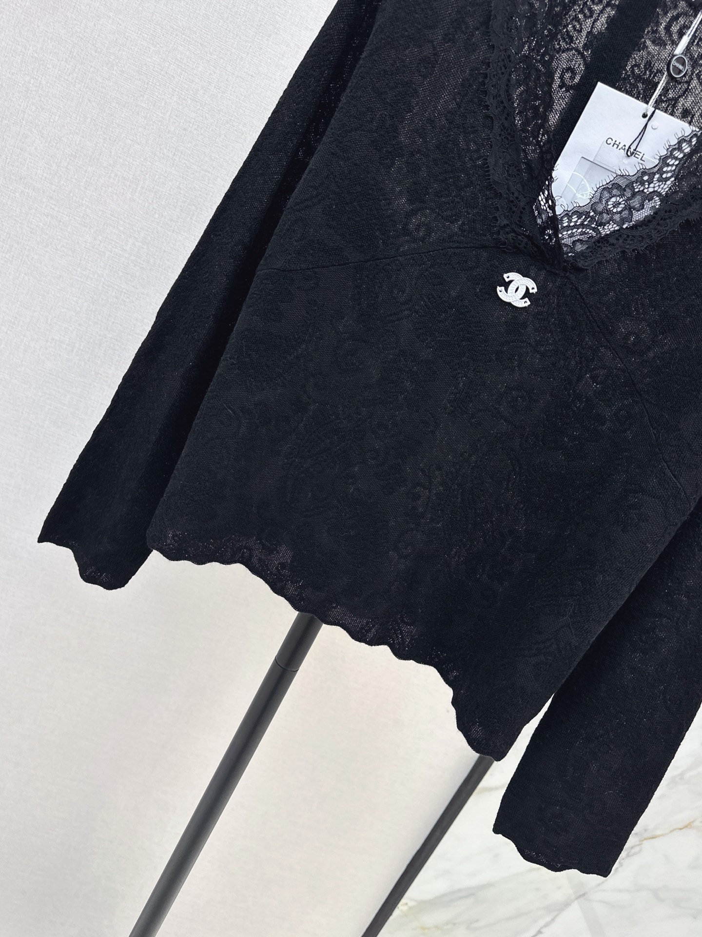 Chan 26fw lace jacquard basic tee