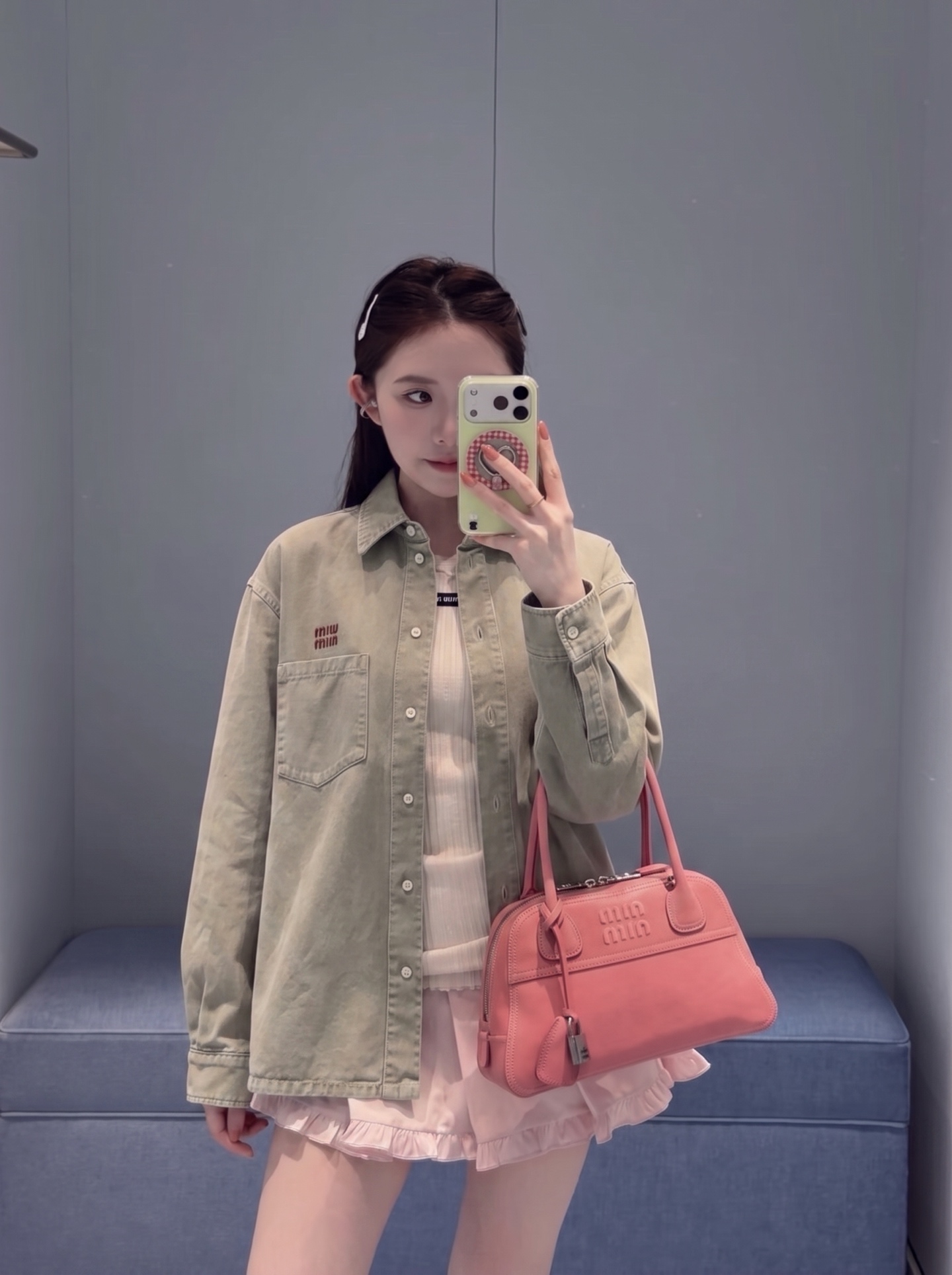 Miu 26fw denim shirt
