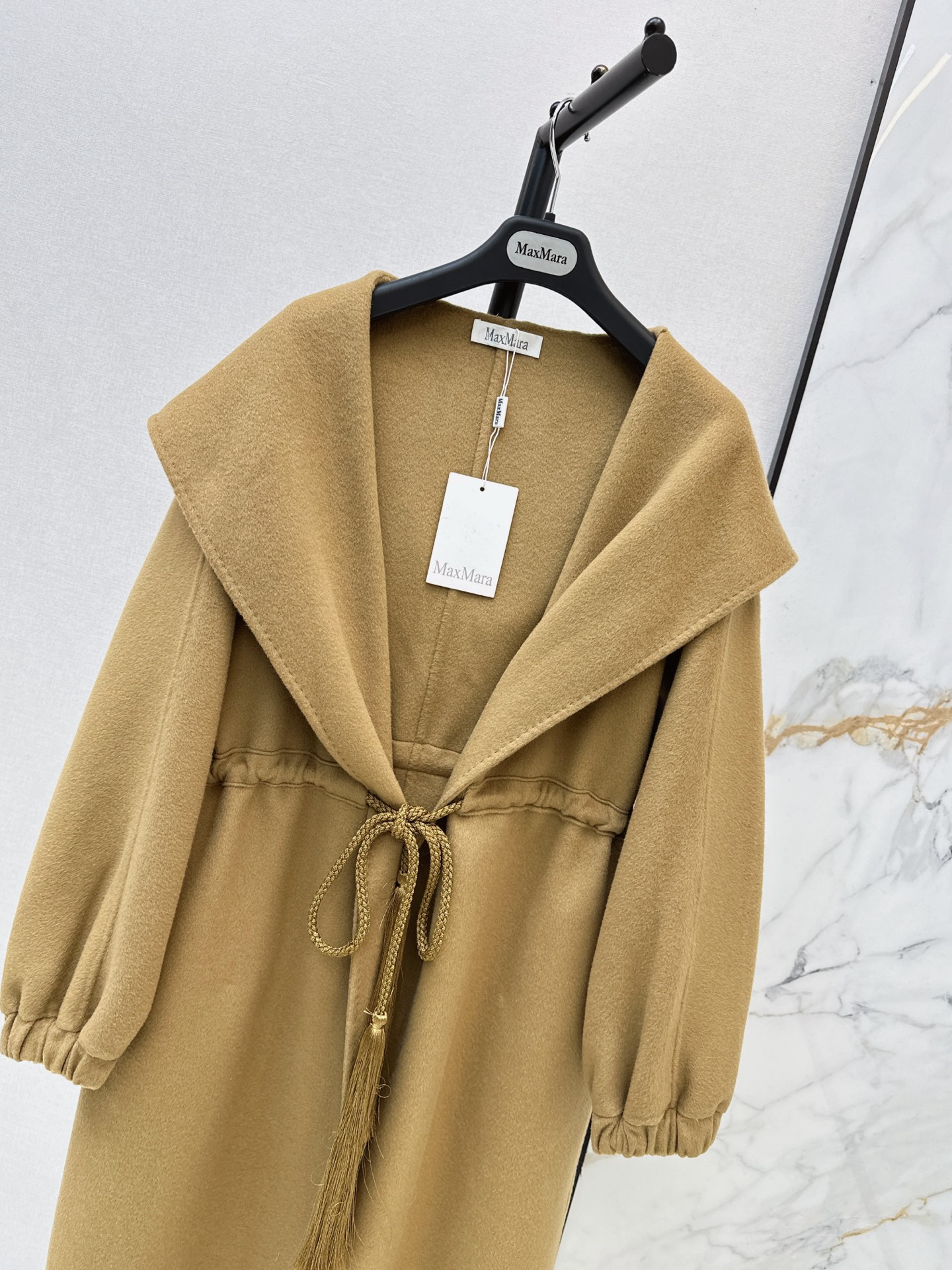 Max 26fw cashmere hooded overcoats