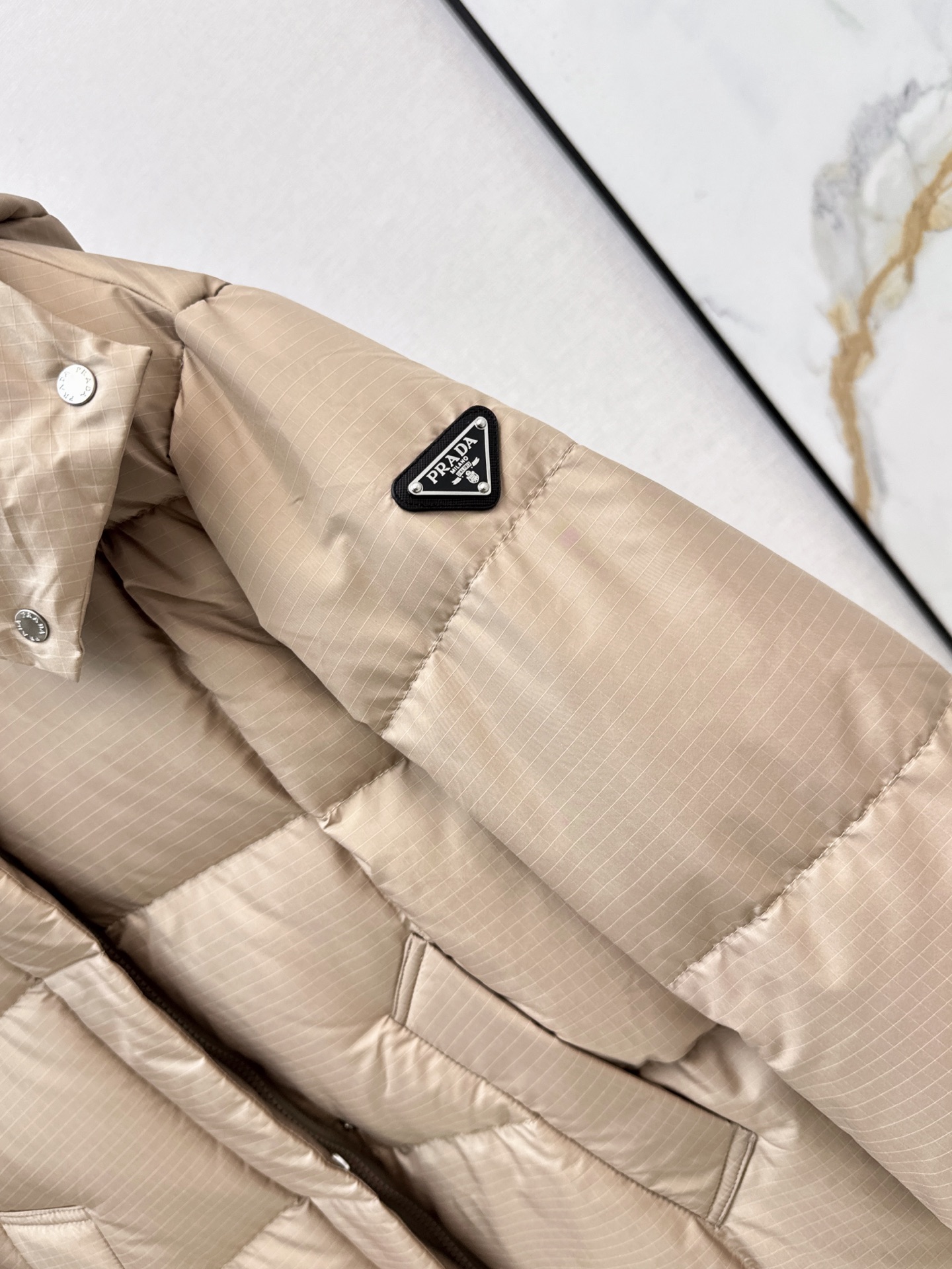 Pra 26fw hooded long down jacket