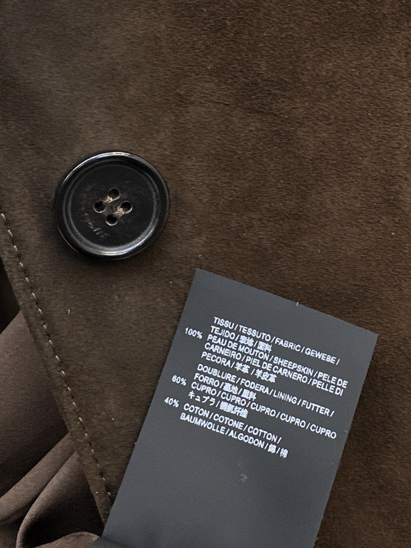 Loe 26fw suede leather jacket