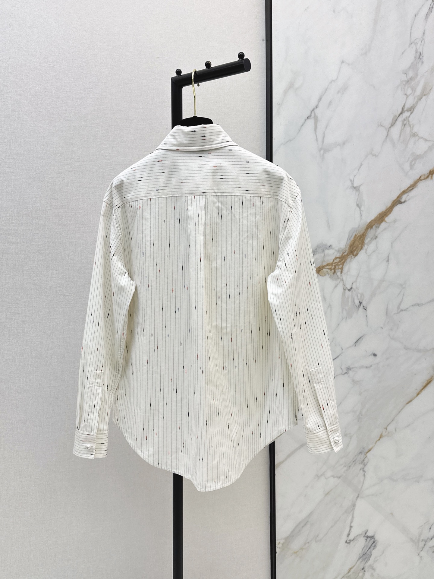 Chan 26fw stripe jacquard shirt