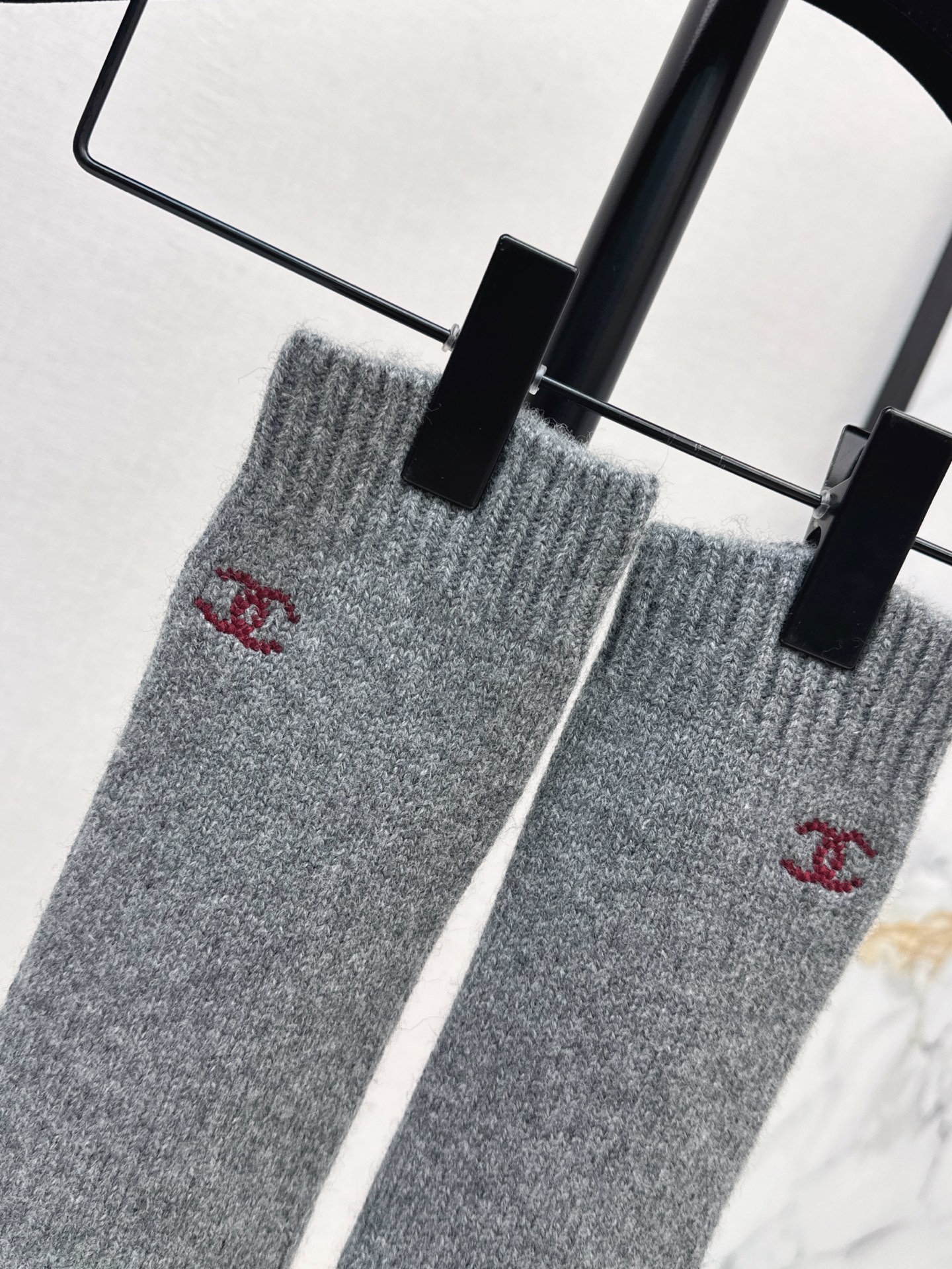 Chan 26fw cashmere knit stocking