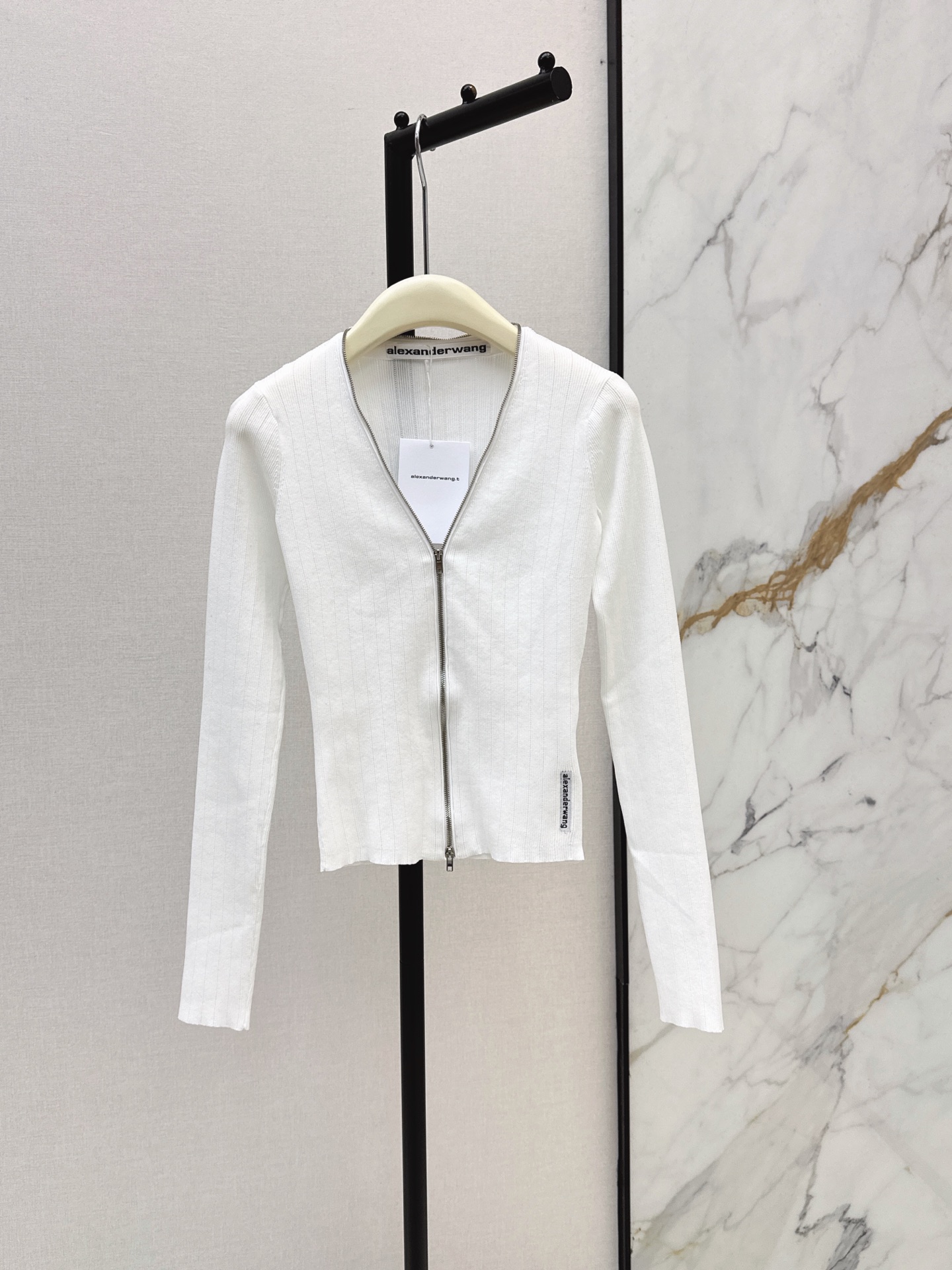 Alex 26fw zipper knit cardigan