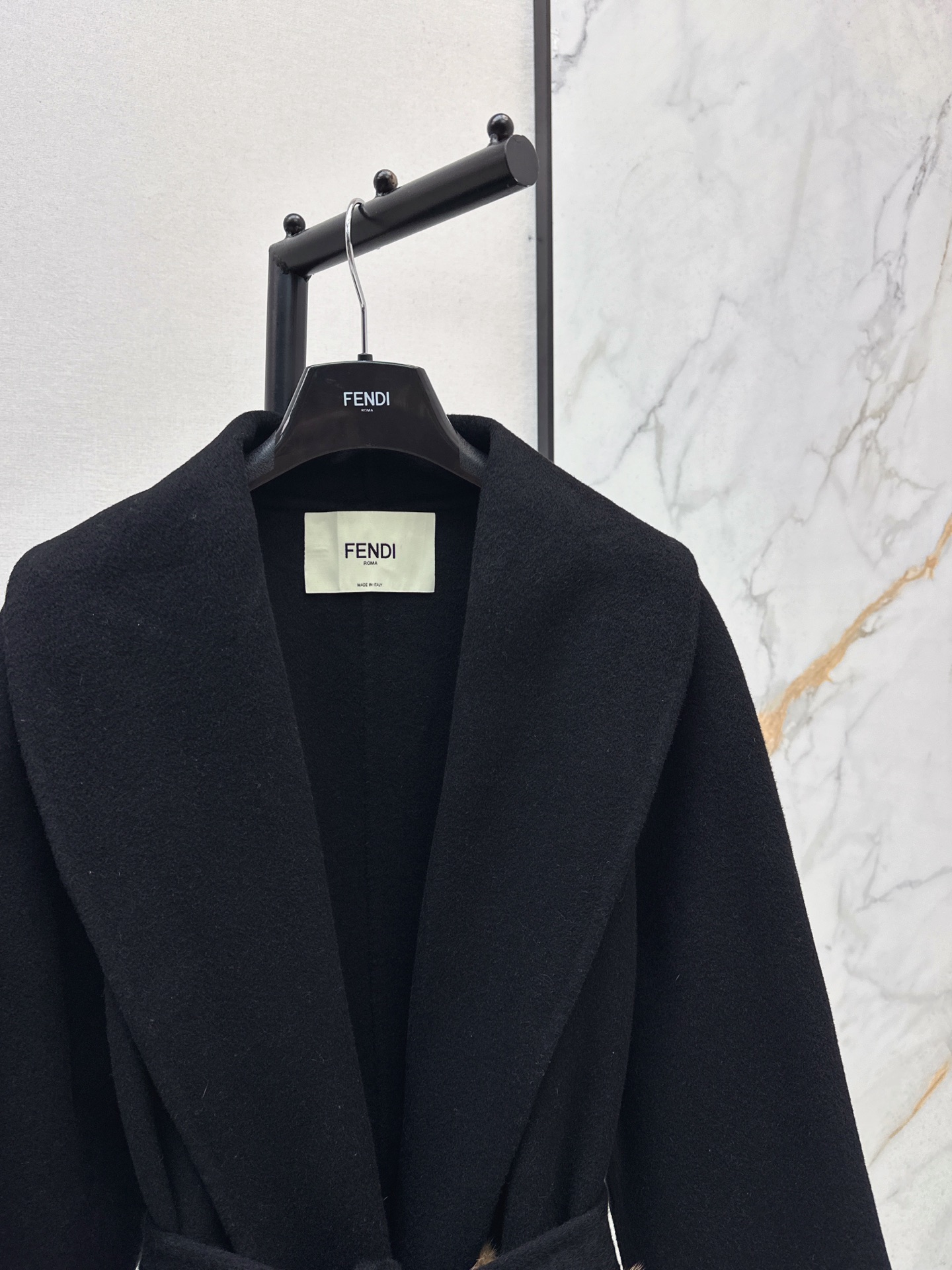 Fen 26fw woolen overcoats