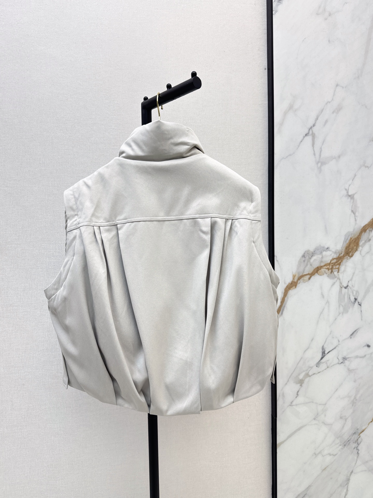 Bott 26fw detachable sleeve knit contract down jacket