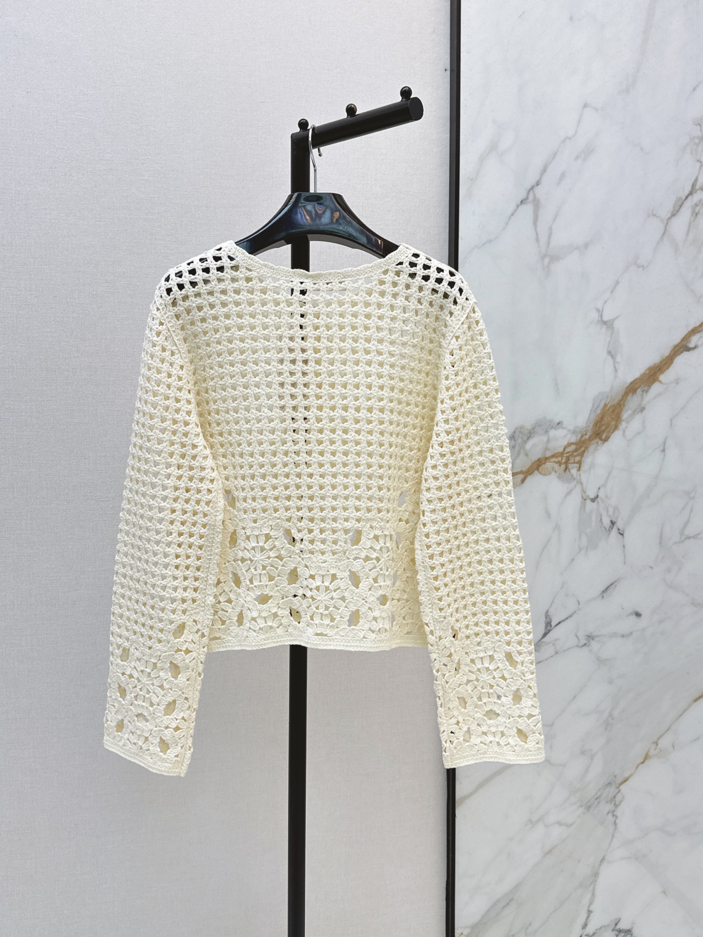 Celi 26fw hollow knit cardigan