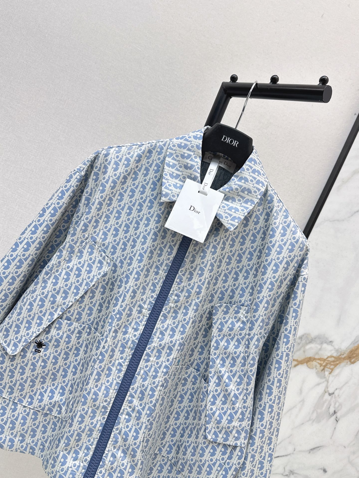 CD 26fw jacquard zipper jacket