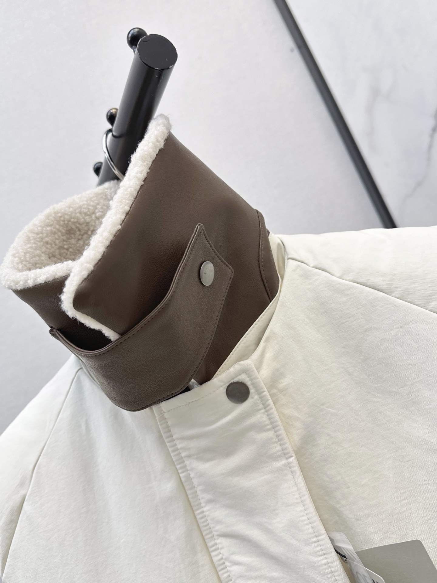 Loe 26fw tweed-fleece down vest