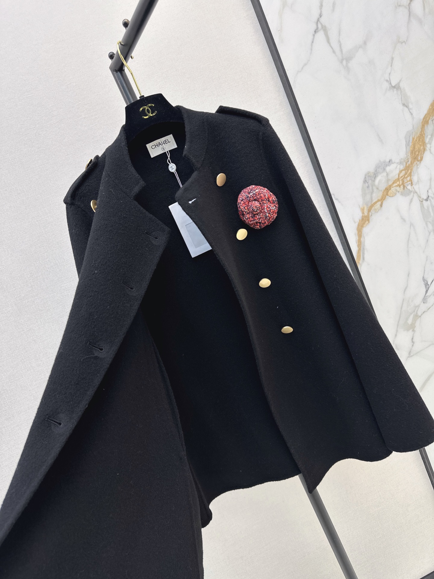 Chan 26fw woolen cape jacket