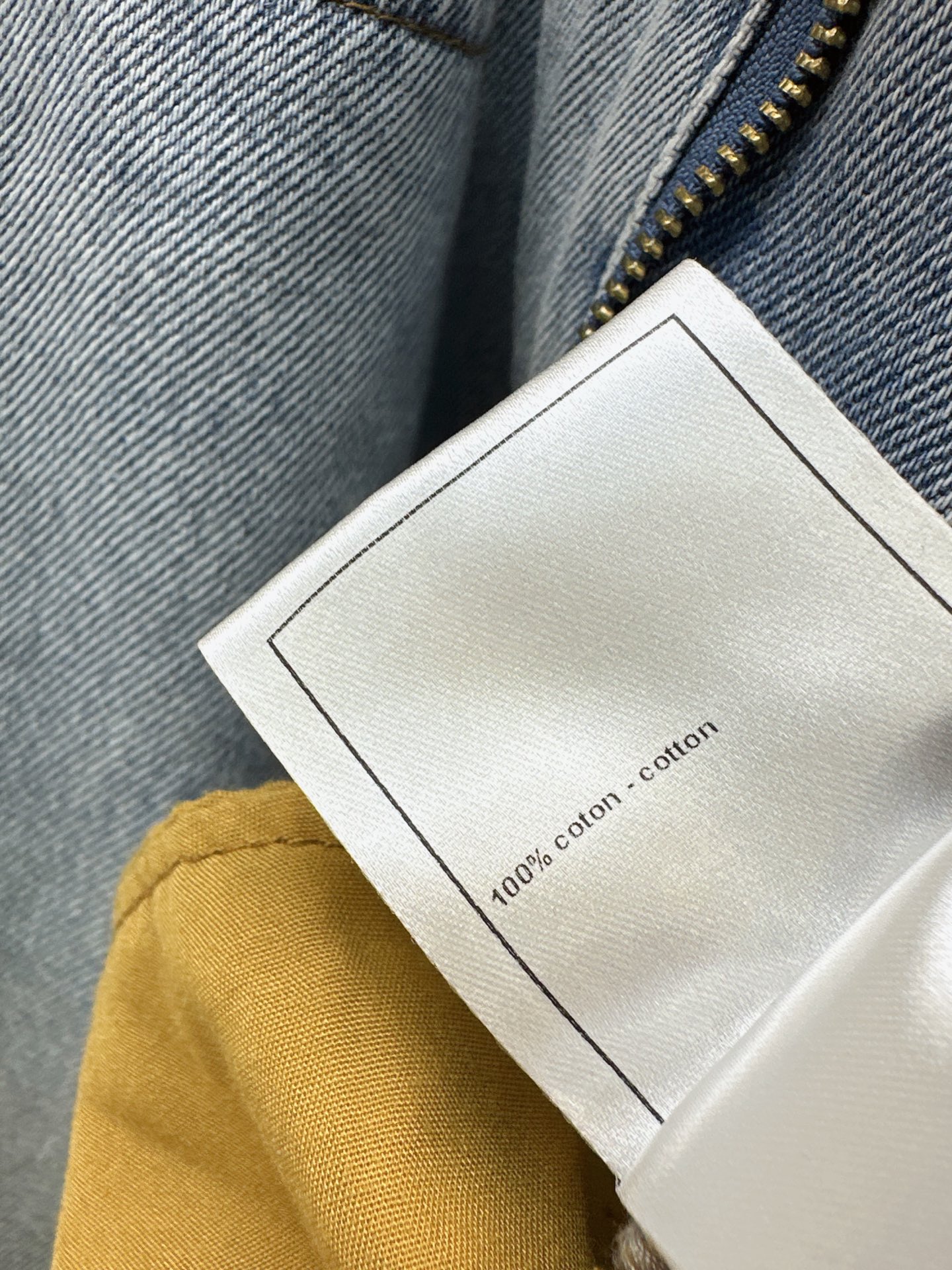 Chan 26fw suede contract denim skirt