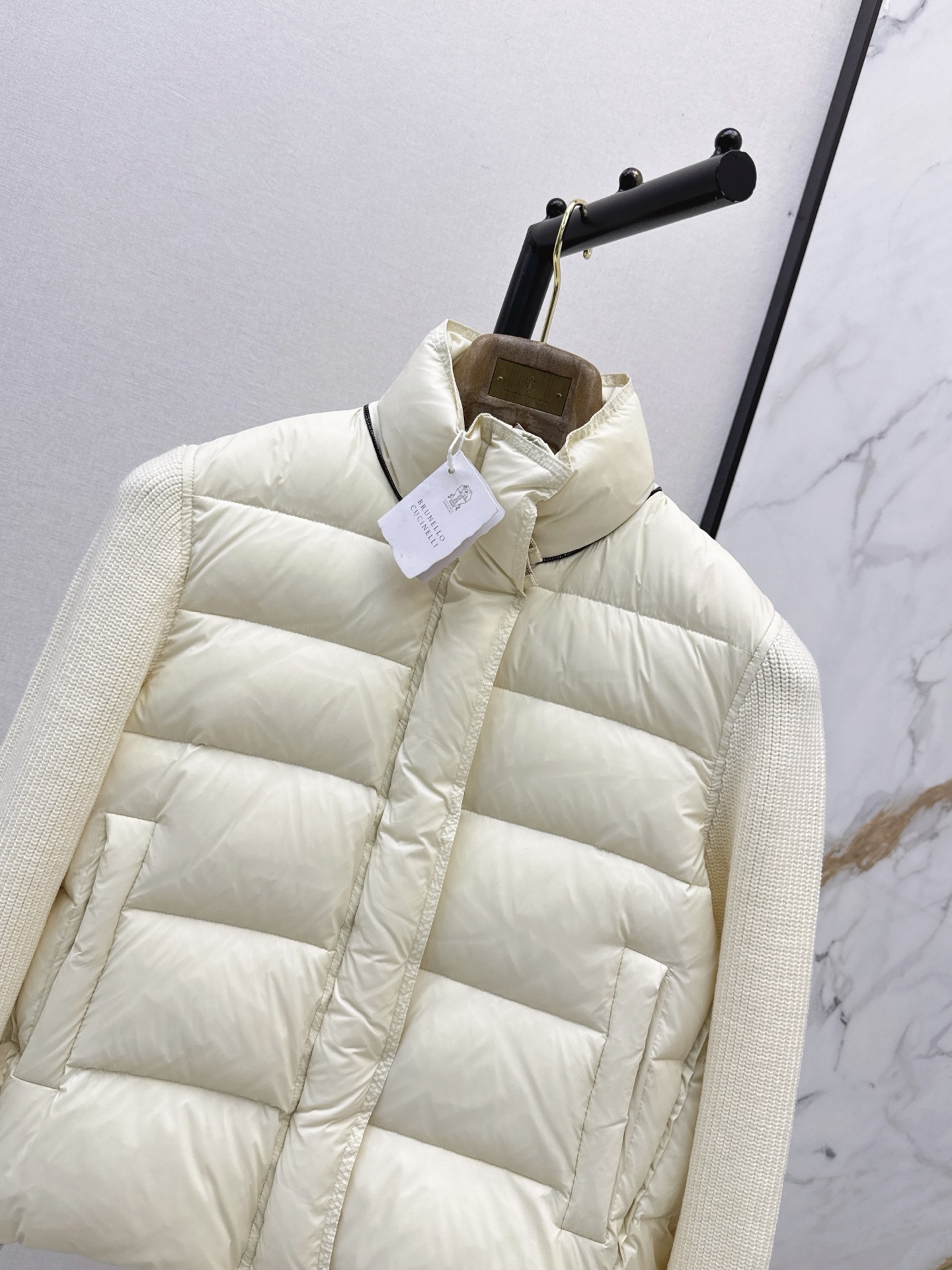 Brun 26fw cropped down jacket