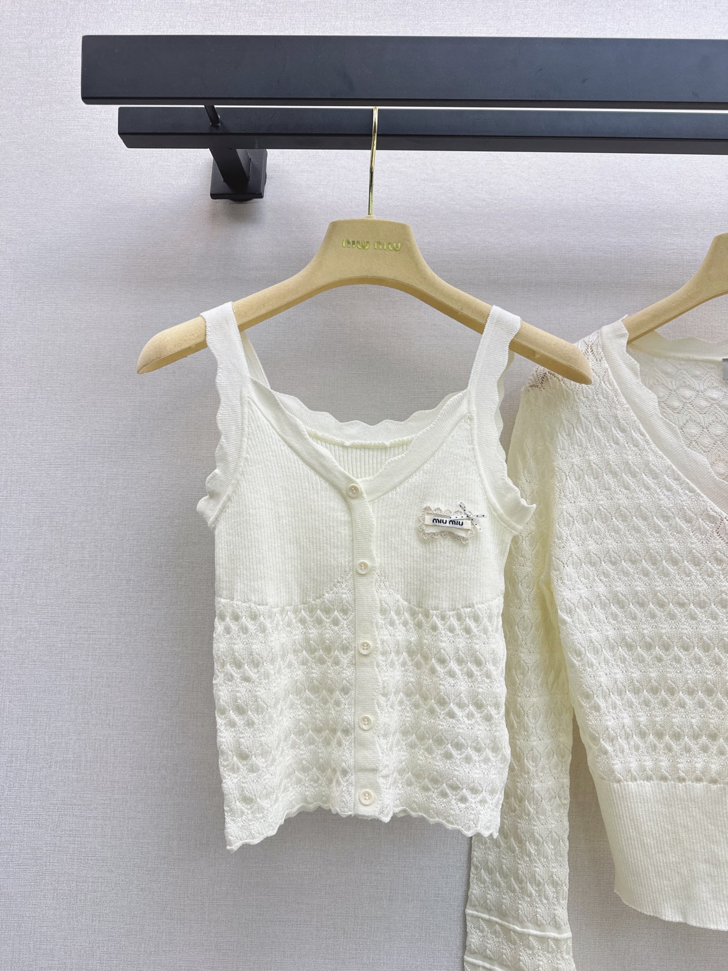 Miu 26fw knit vest cardigan sets