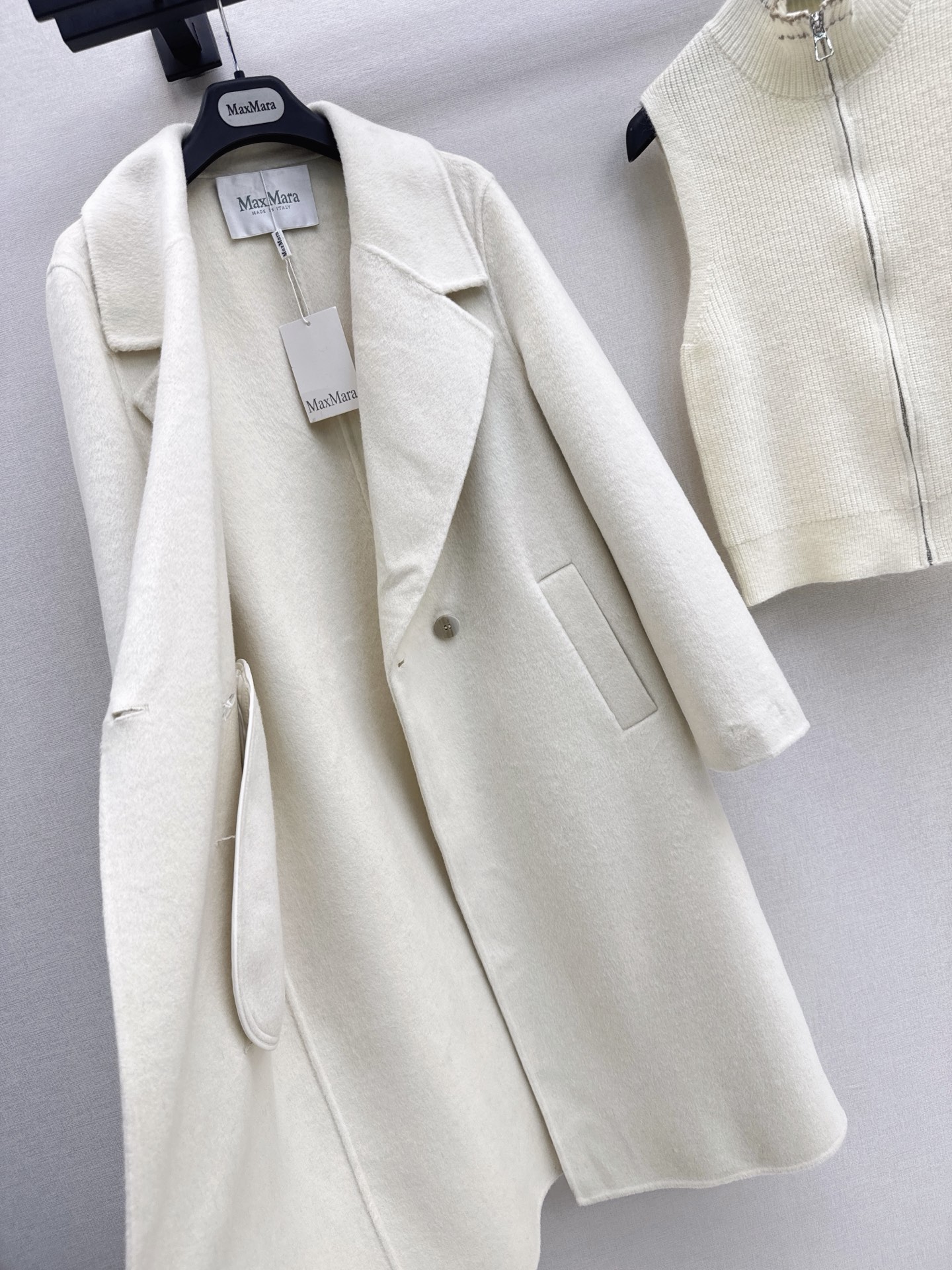 Max 26fw knit vest overcoats sets