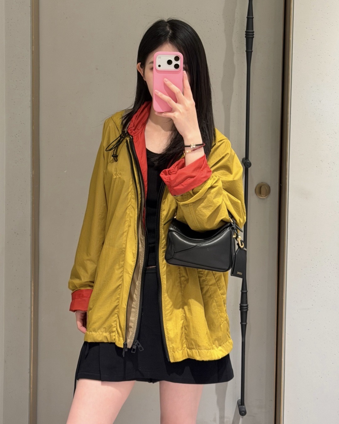 Loe 26fw hooded zipper jacket