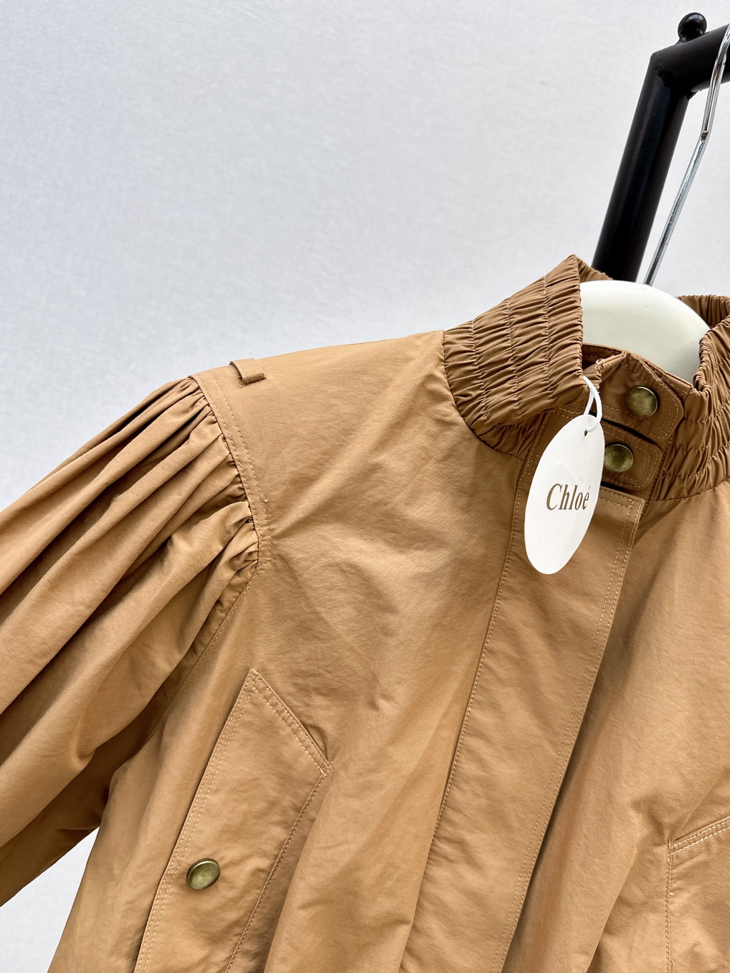 Chol 26fw cropped belted jacket