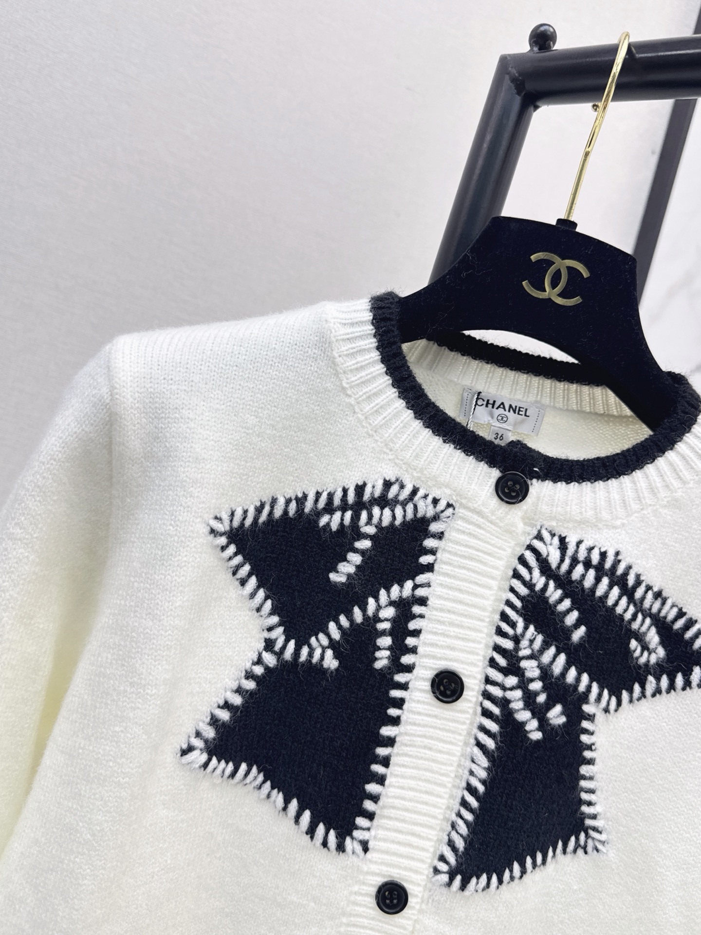 Chan 26fw bow knit cardigan