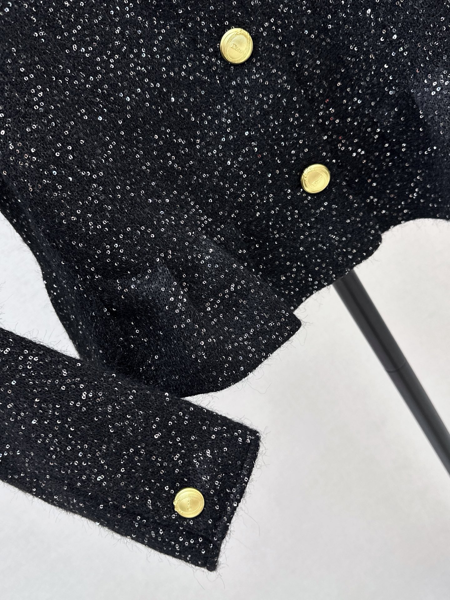 CD 26fw sequin tweed jacket