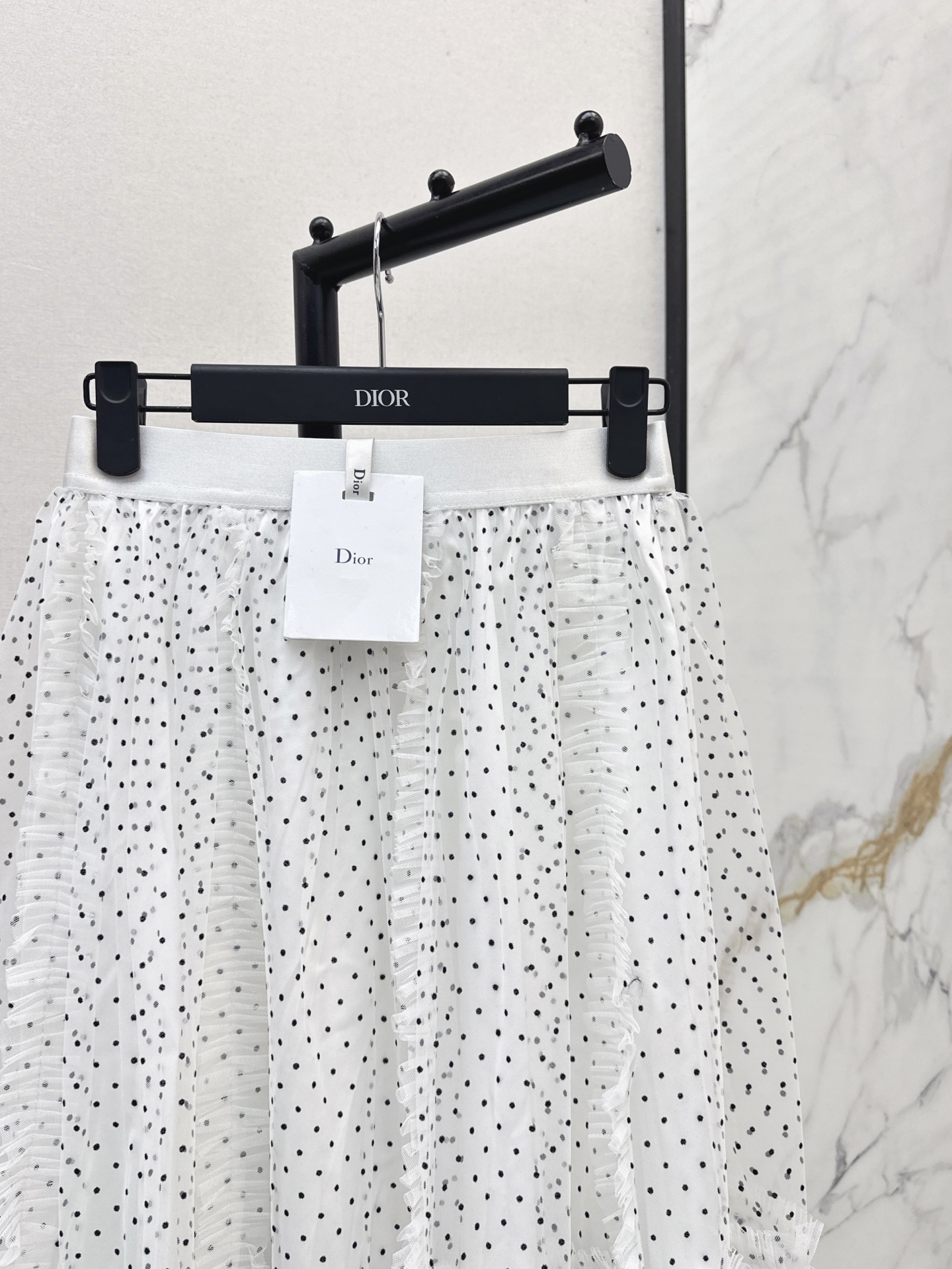 CD 26fw pokla dots mesh skirt