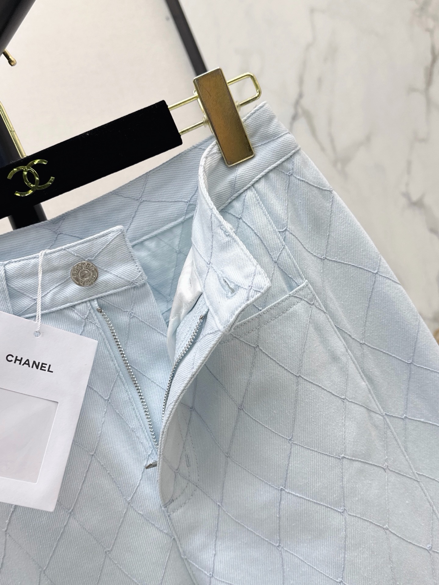 Chan 26fw embroidery jeans