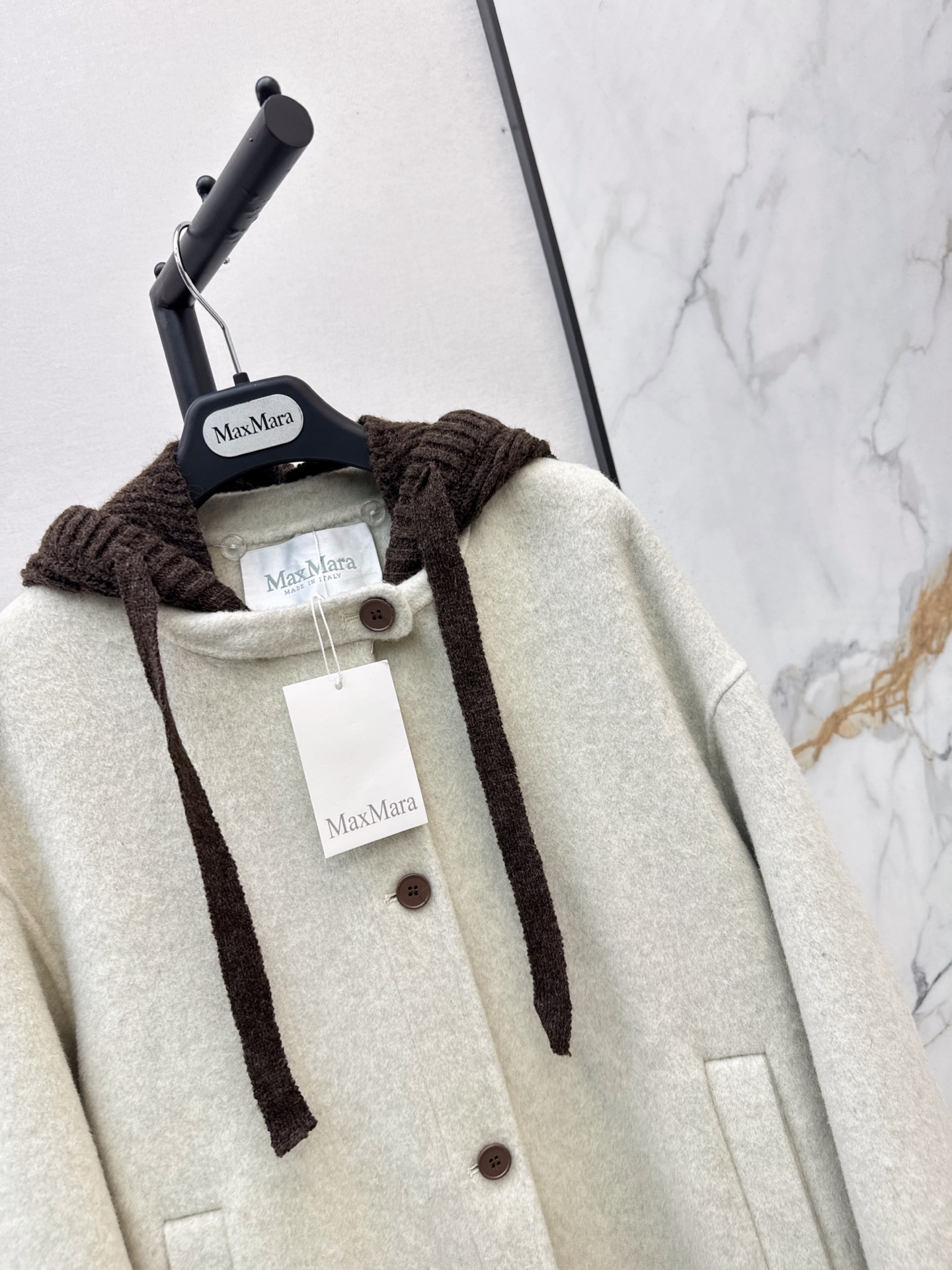 Max 26fw hooded overcoats