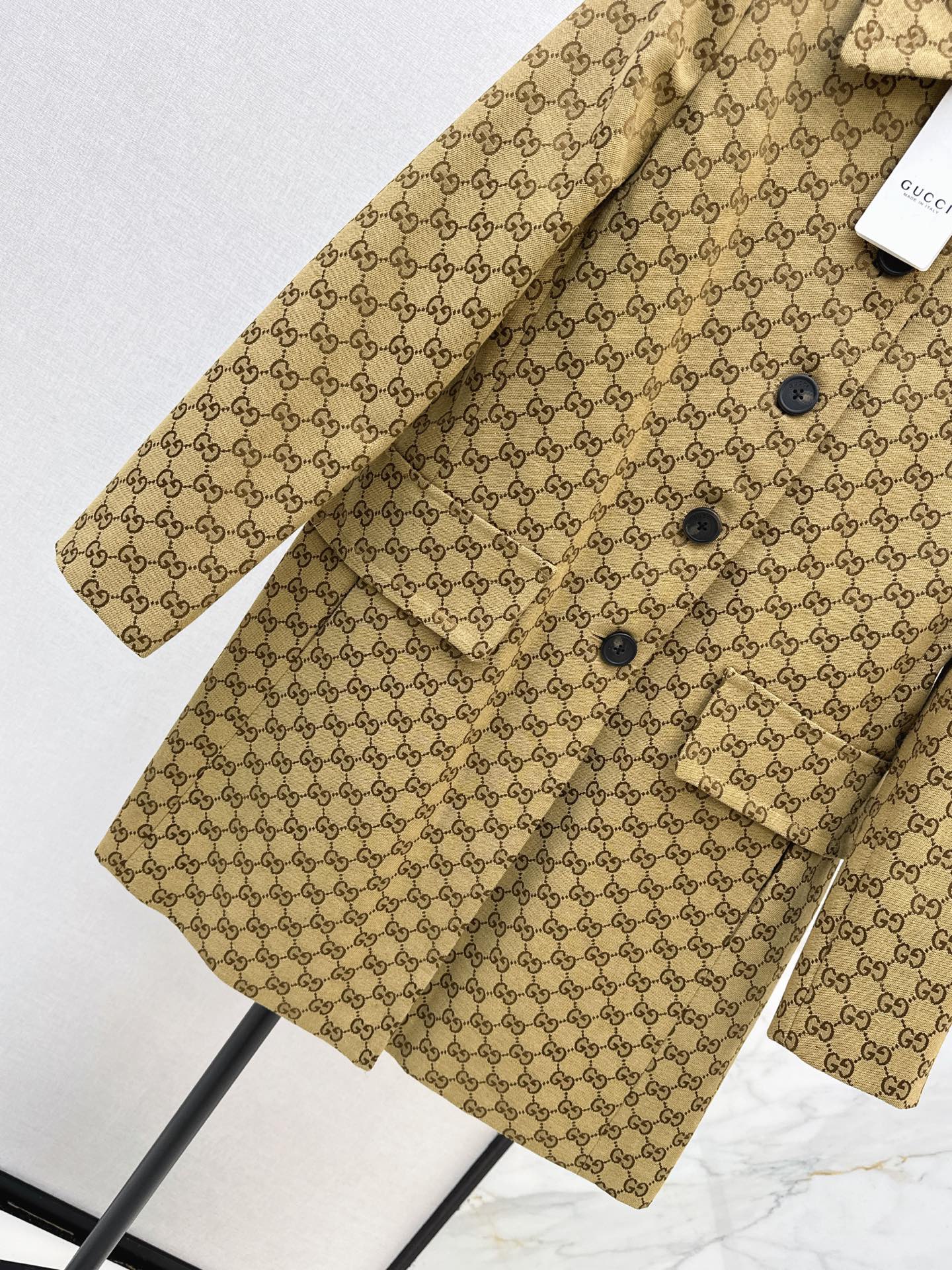 Guc 26fw jacquard long jacket