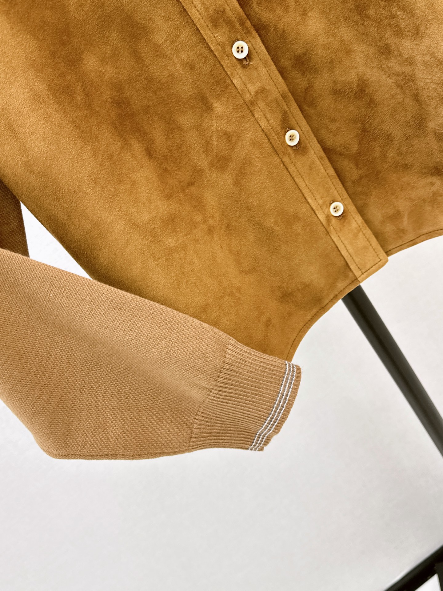 Miu 26fw suede fleece jacket