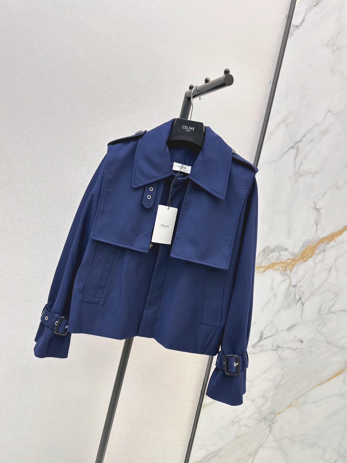 Celi 26fw cropped trench coast